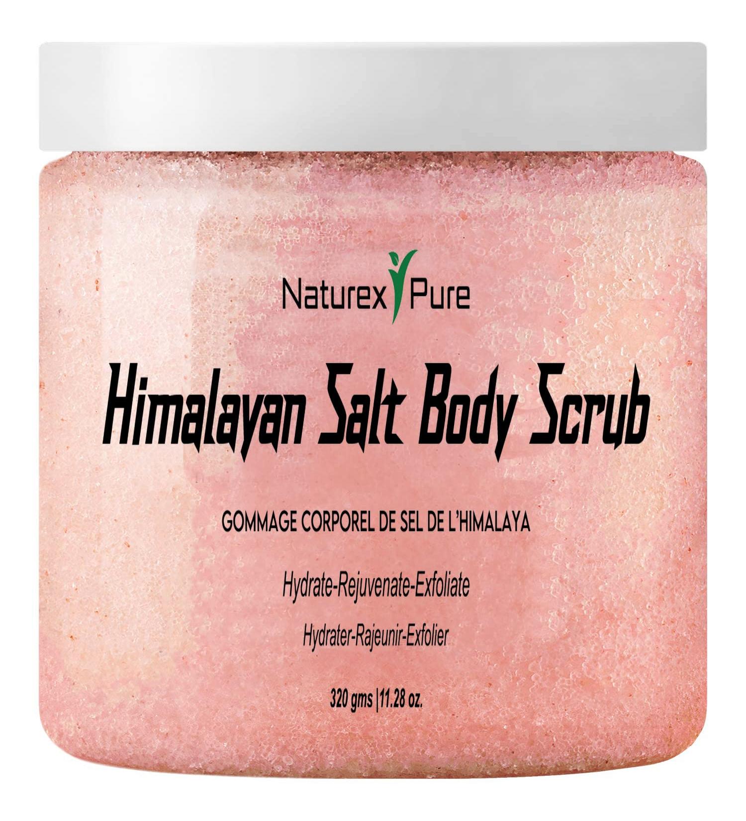 Himalayan Salt Scrub - Mineral-Rich Exfoliator for Body & Face | Natural Moisturizing Scrub for Men & Women | Brightening Shower Exfoliator - Buy Online on GoSupps.com