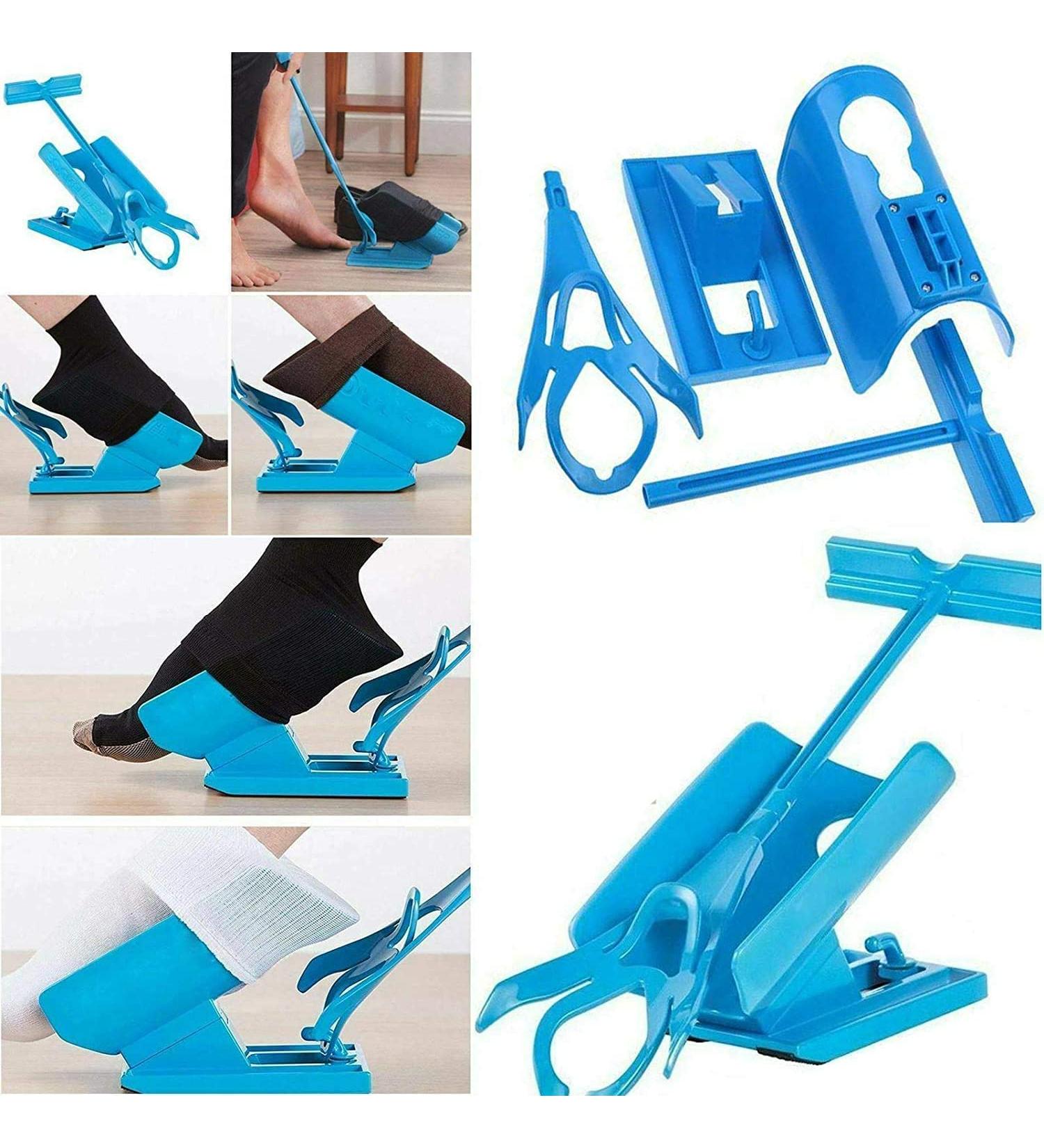 MantraRaj Sock Helper Set Effortless Sock Application & Removal Without Bending | International Shipping Available - Buy Online on GoSupps.com