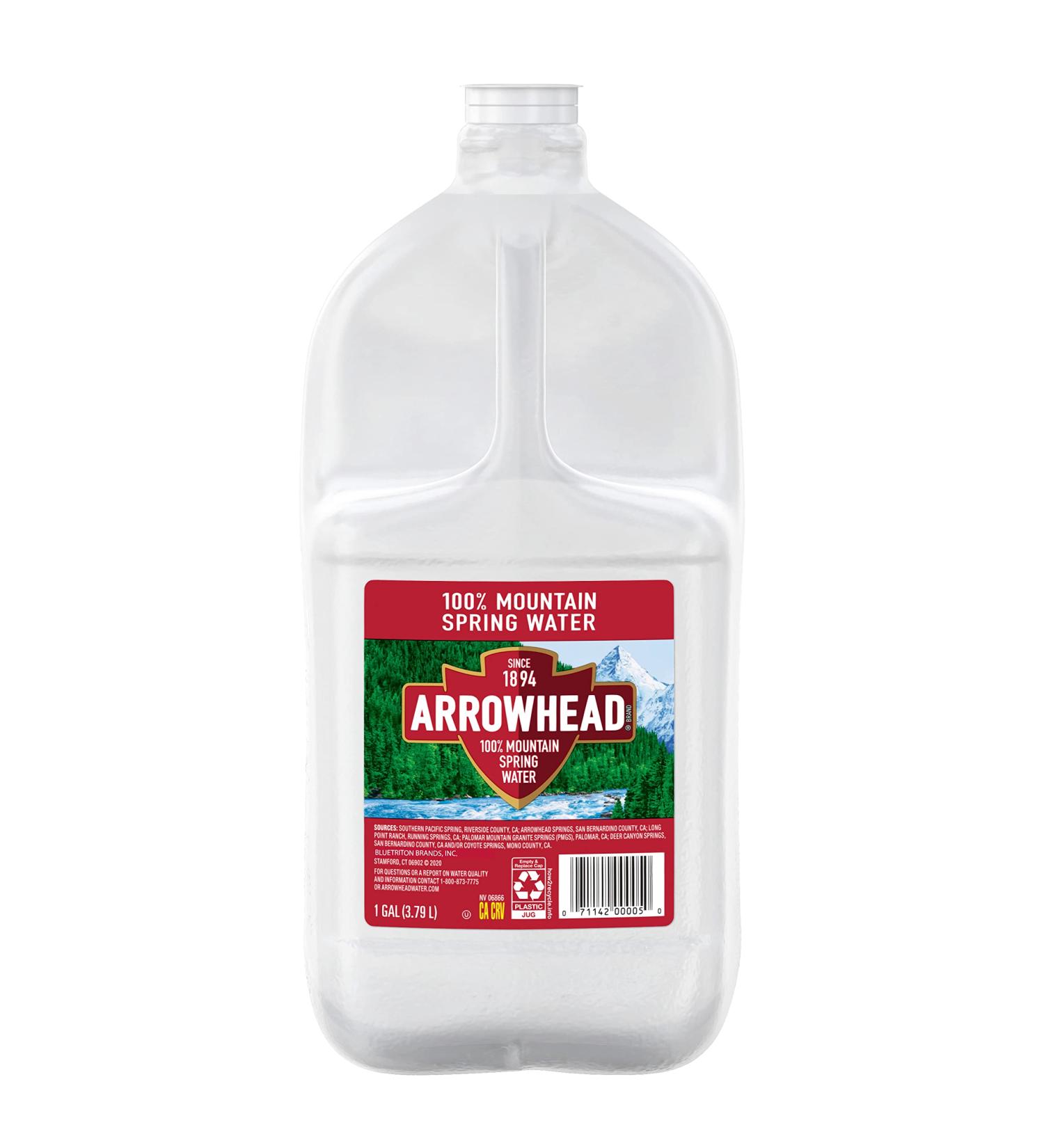 Arrowhead Mountain Spring Water - 1 Gallon Unflavored (128 Fl Oz) | Refreshing Natural Spring Water for International Shipping - Buy Online on GoSupps.com
