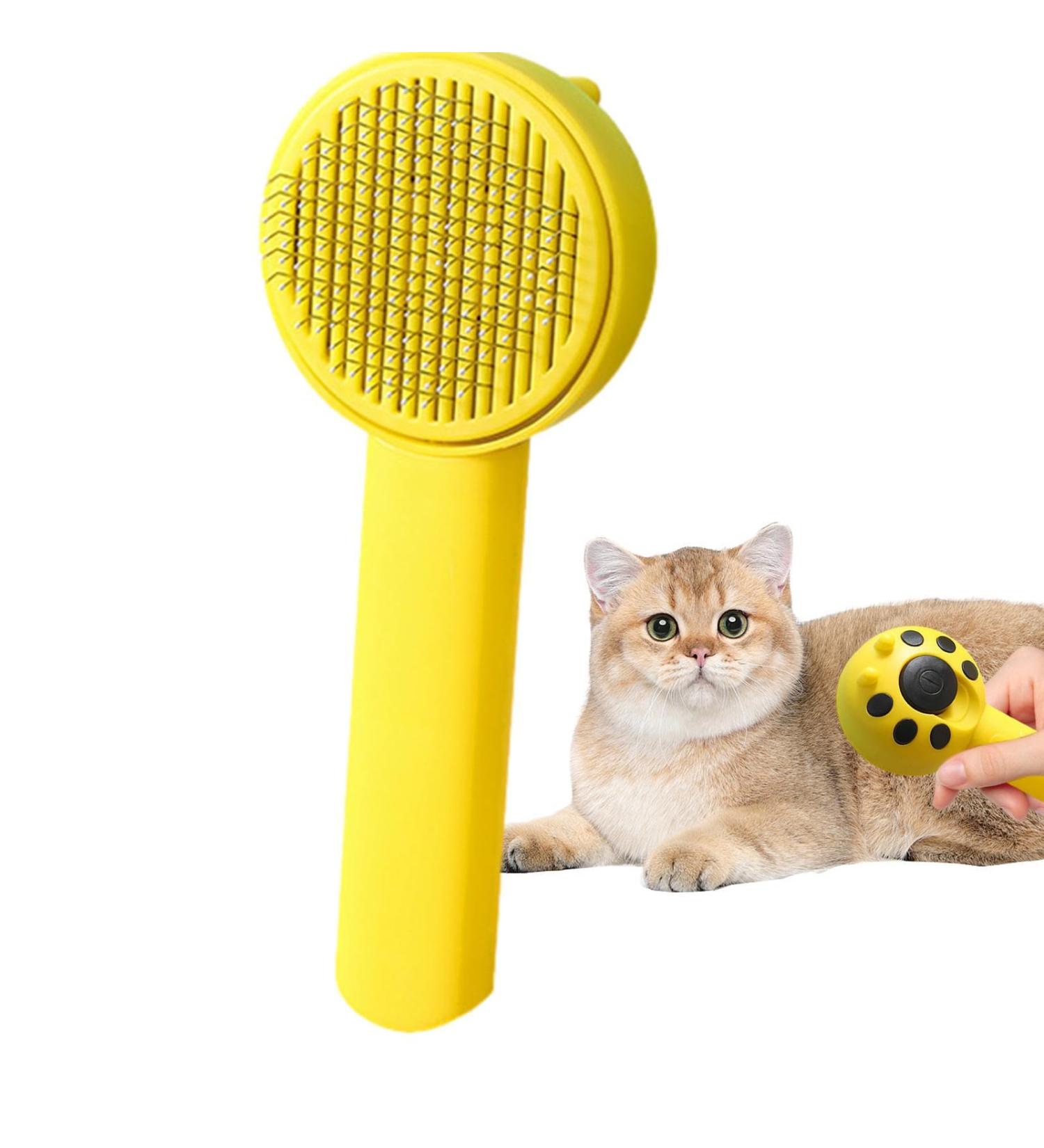 Buy Eactel Pet Care Tools - Ladybug Drafting Ridge for Cats & Dogs | Hand-held Undercoat Tool for All Fur Types - Yellow - Buy Online on GoSupps.com