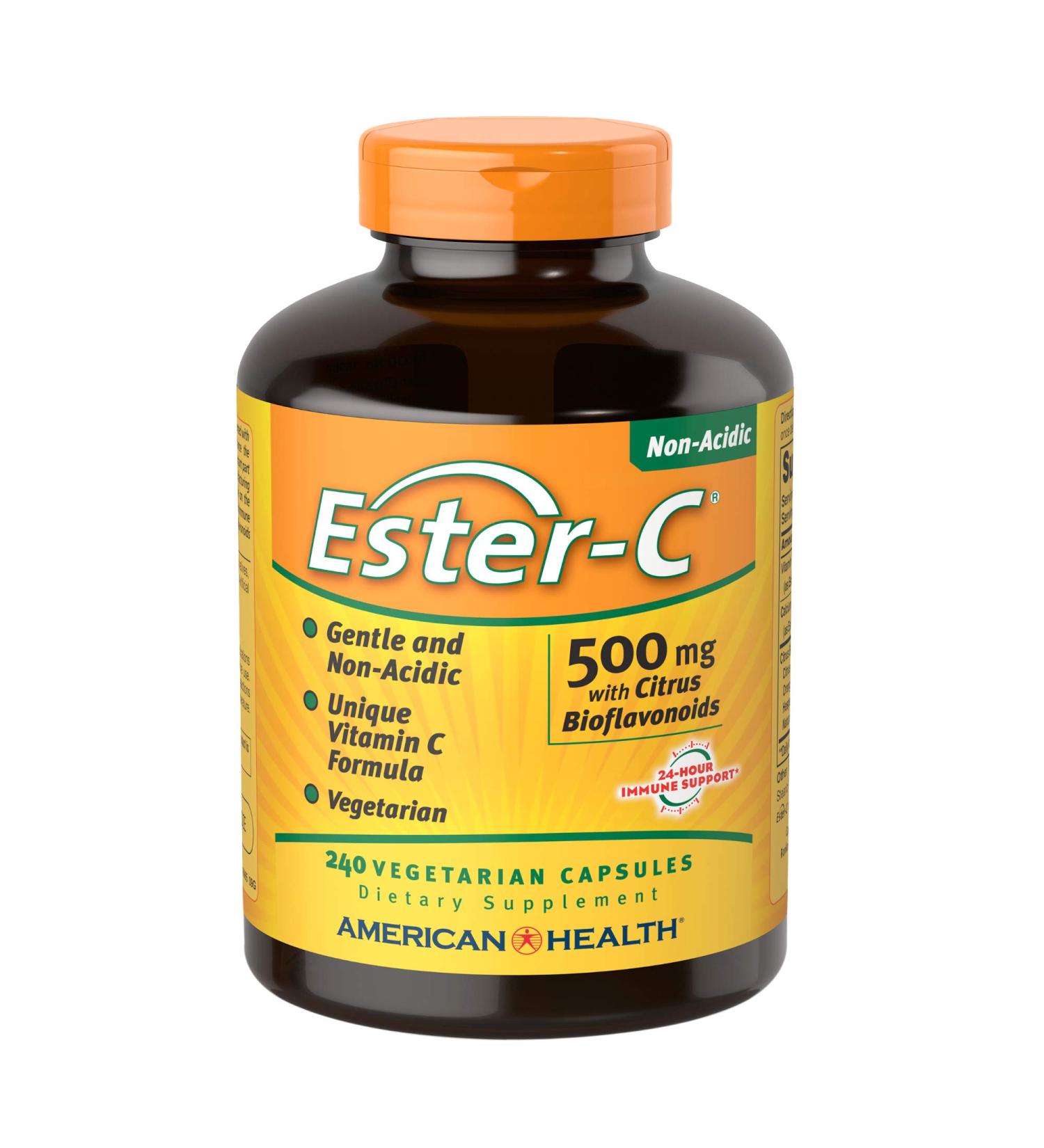 Ester-C 500 mg with Citrus Bioflavonoids Veg. Capsules 240 Count - Buy Online on GoSupps.com