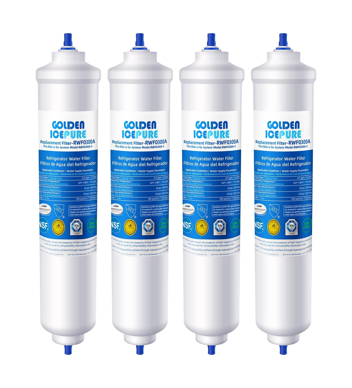 Golden Icepure Water Filter Replacement for Samsung DA29-10105J | 4-Piece Pack | High-Performance Water Filtration - Buy Online on GoSupps.com