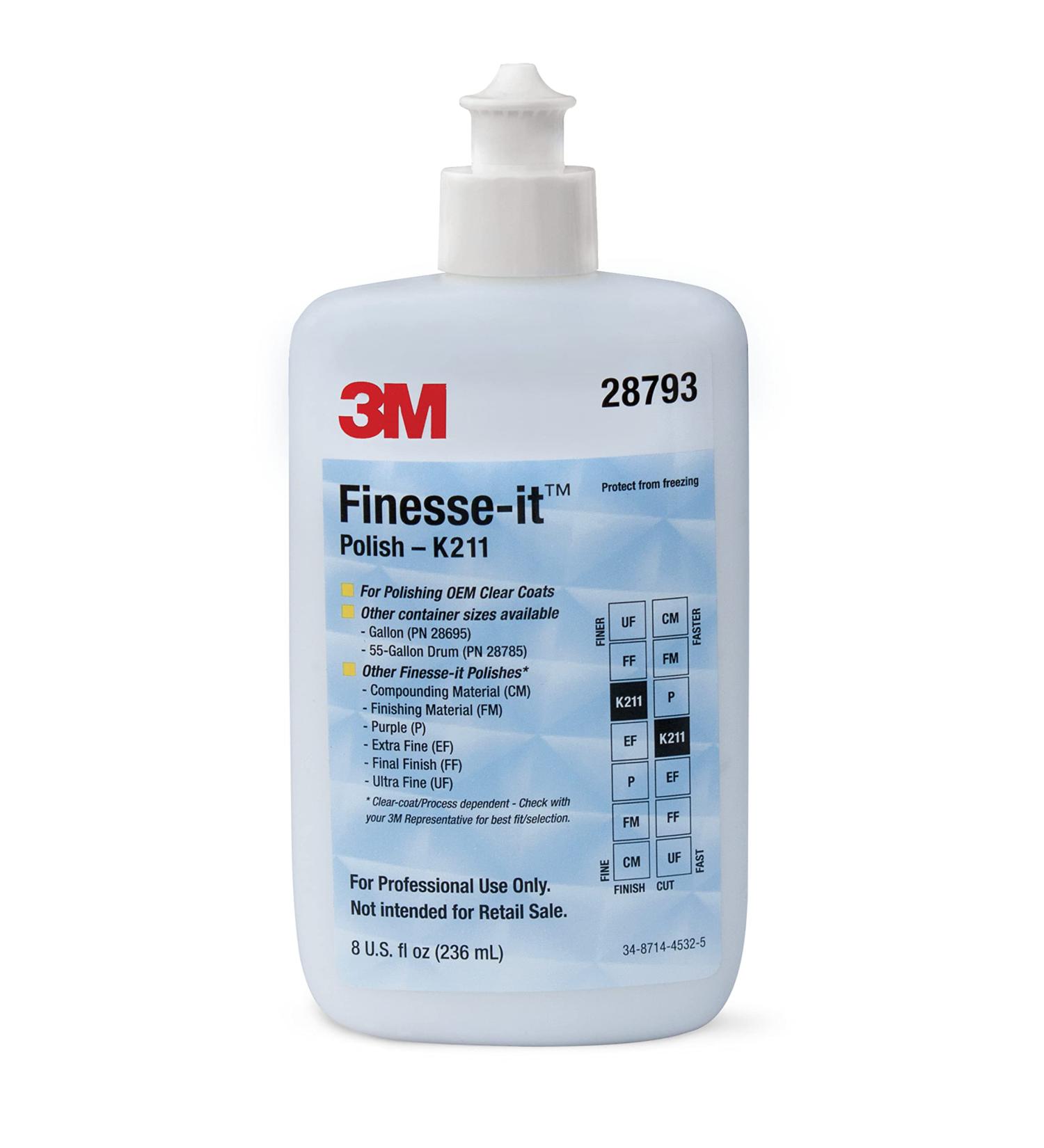 3M 28793 Finesse-It K211 Polish - 8 oz | Premium Automotive Polish for a Flawless Finish | International Shipping Available - Buy Online on GoSupps.com
