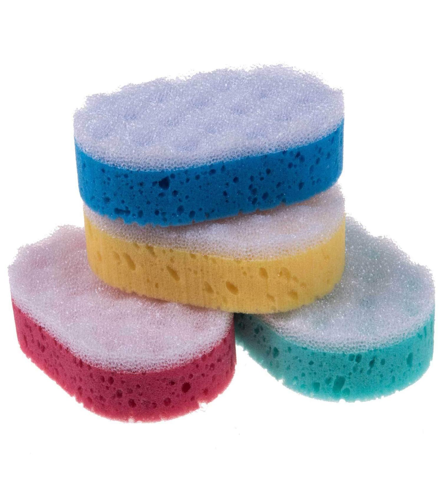 Buy SIDCO Bath Sponge 4x Massage & Wellness Peeling Shower Sponge - Premium Body Care - Buy Online on GoSupps.com