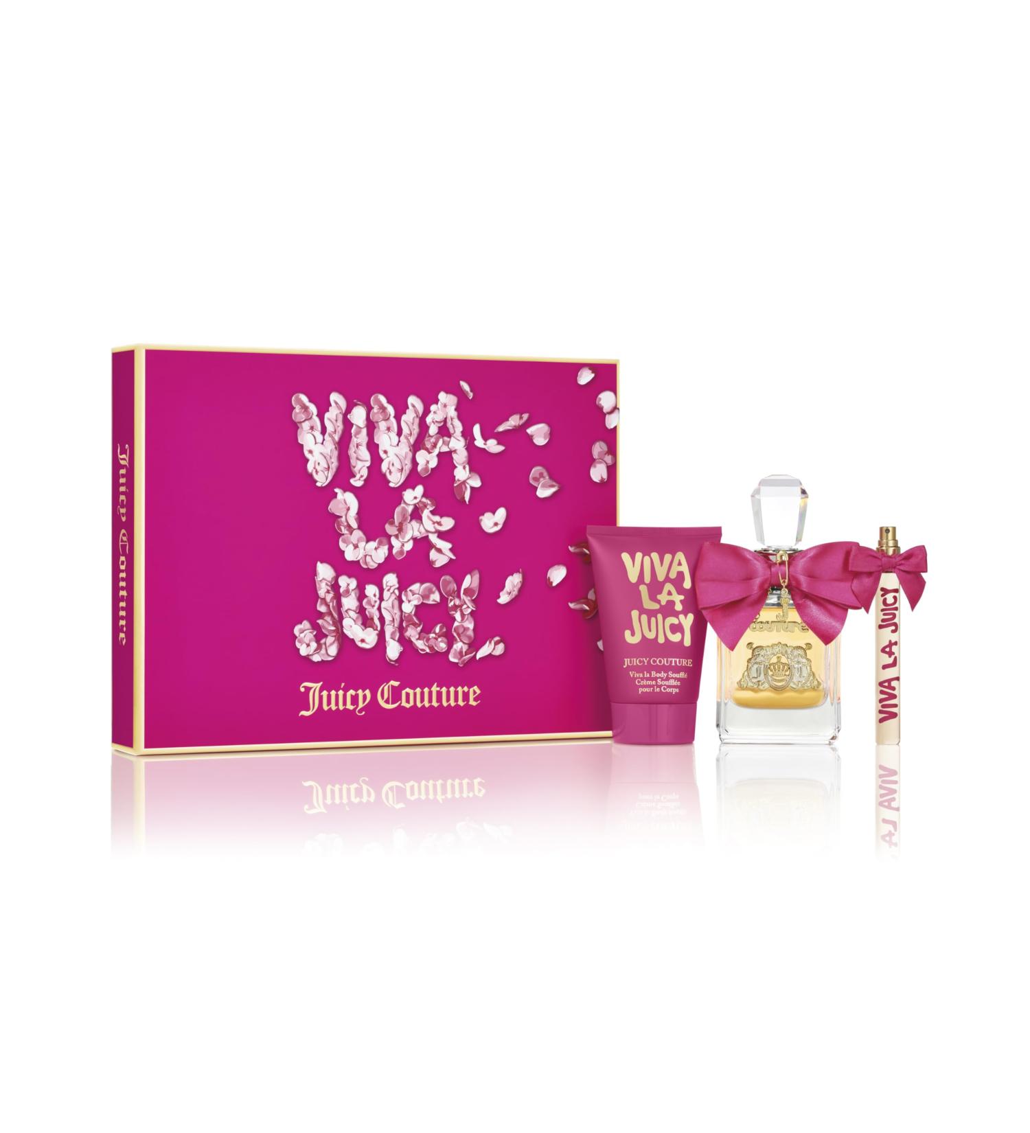 Juicy Couture Viva La Juicy Eau De Parfum Women's Perfume Valentine's Day Gift for Her Notes of Mandarin Gardenia & Caramel Floral & Sweet EDP Spray 2.64 Fl Oz (Pack of 3) Viva La Juicy - Buy Online on GoSupps.com