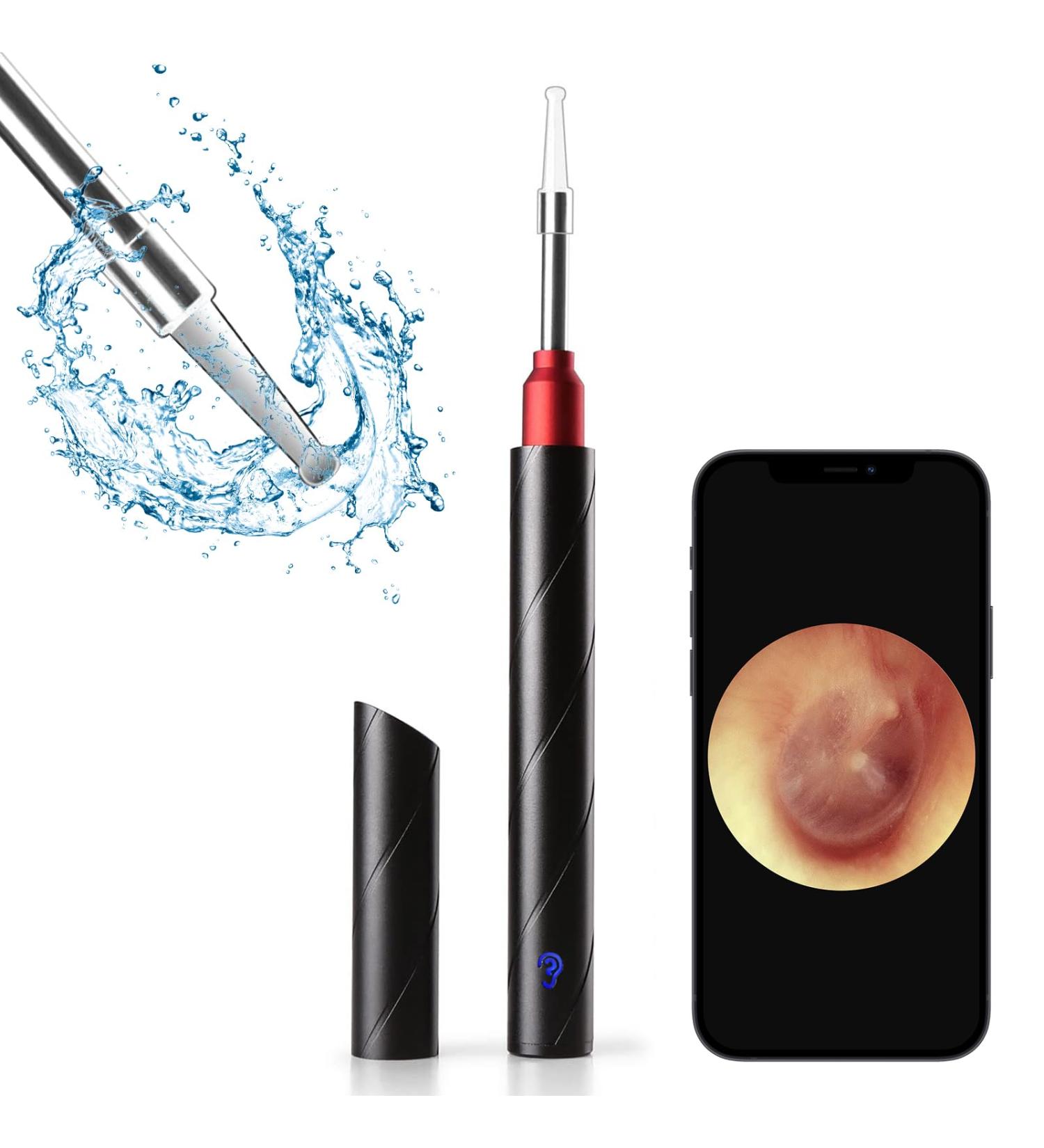 Earwax Remover Tool MYPIN 1080P HD Wireless Otoscope Ear Cleaner Kit Ear Wax Removal Kit Camera Ear Drops for Wax Ear Camera for iPhone/iPad/Android Red - Buy Online on GoSupps.com