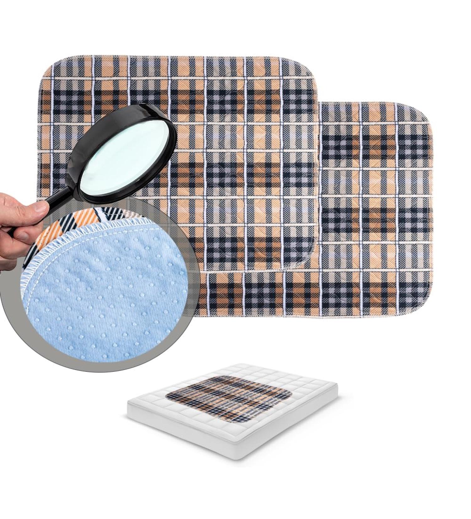 Hunae Washable Incontinence Seat Cover 80x91cm - Waterproof Support Pad | 4 Layer Incontinence Pad (Set of 2) - International Shipping - Buy Online on GoSupps.com