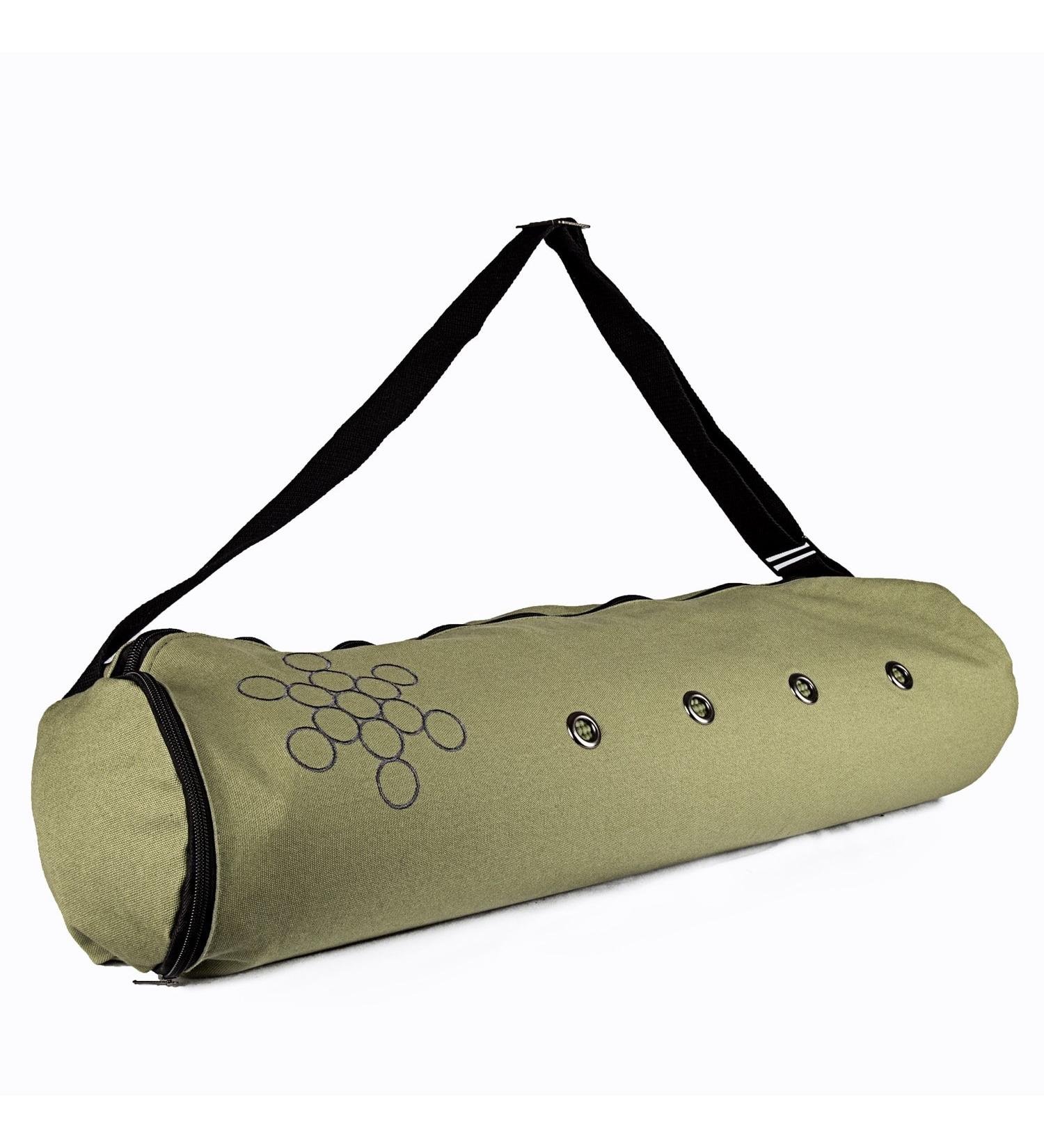 Peace Yoga Air Vent Yoga Mat Bag - Green Circles | Convenient & Stylish Storage - Buy Online on GoSupps.com