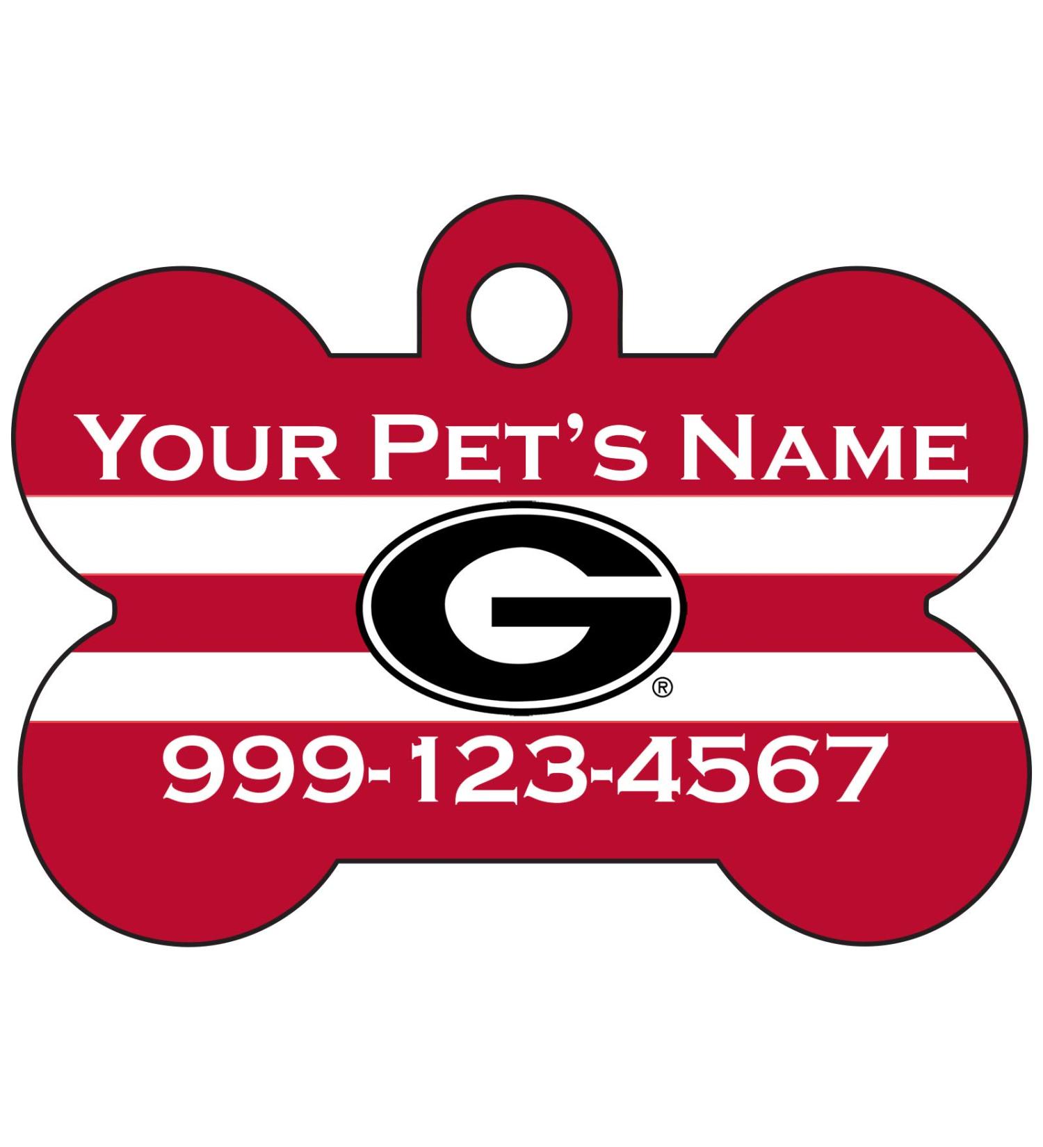 Georgia Bulldogs Pet ID Dog Tag | Personalized & Officially Licensed - Buy Online on GoSupps.com