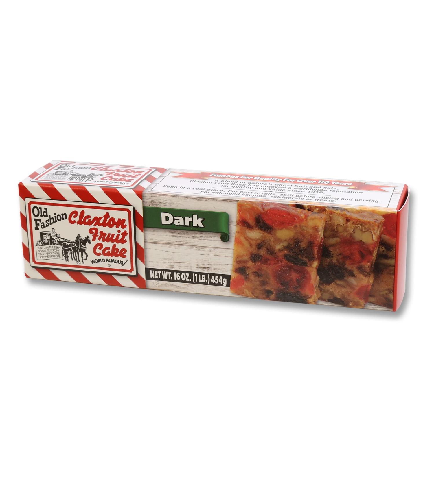 Claxton Fruit Cake - 1 Lb. Dark Recipe in Exclusive Claxton Carton - Buy Online on GoSupps.com