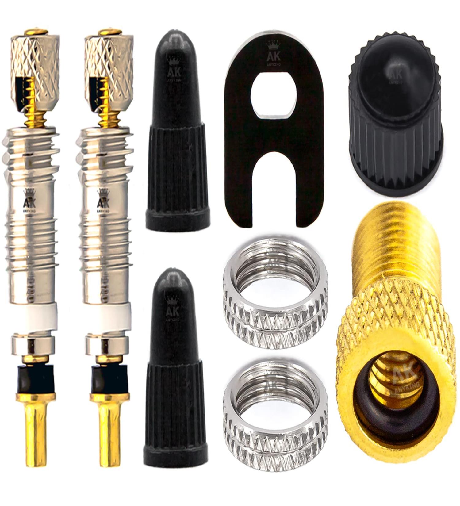 Presta Valve Replacement Set: Insert Key Cap & Adapter for Tubeless MTB - SCLAVERANDEN International Shipping - Buy Online on GoSupps.com