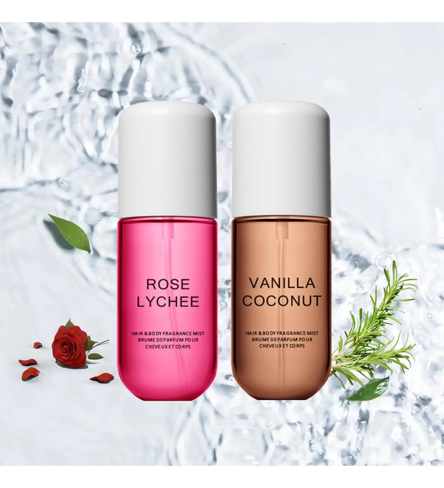 Vanilla Coconut Perfume Vanilla Skin Perfume Vanilla Perfume for Women Hair Perfume Vanilla Long Lasting Vanilla Skin Body Spray & Mist 1.8oz Travel (Vanilla+Rose lychee) - Buy Online on GoSupps.com