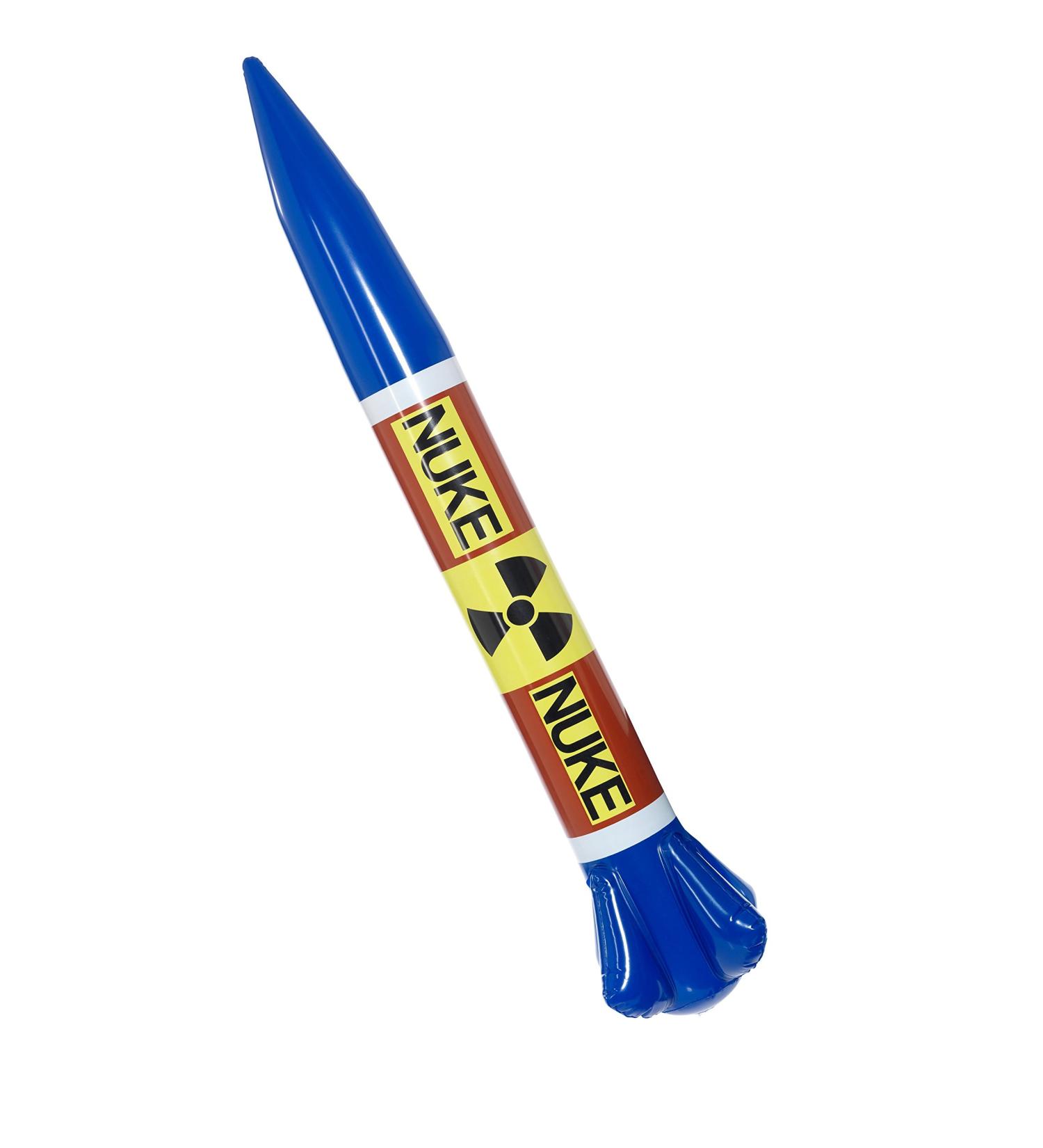 Inflatable Nuclear Missile 1 multicolored
