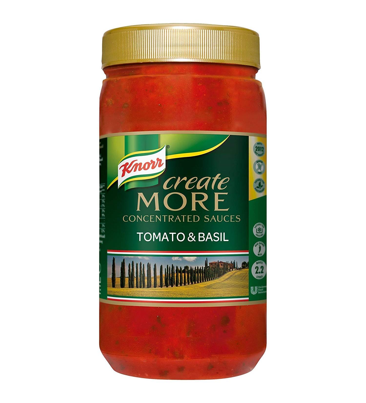 Knorr Create More Tomato & Basil Concentrated Sauce - 1x1.1ltr
