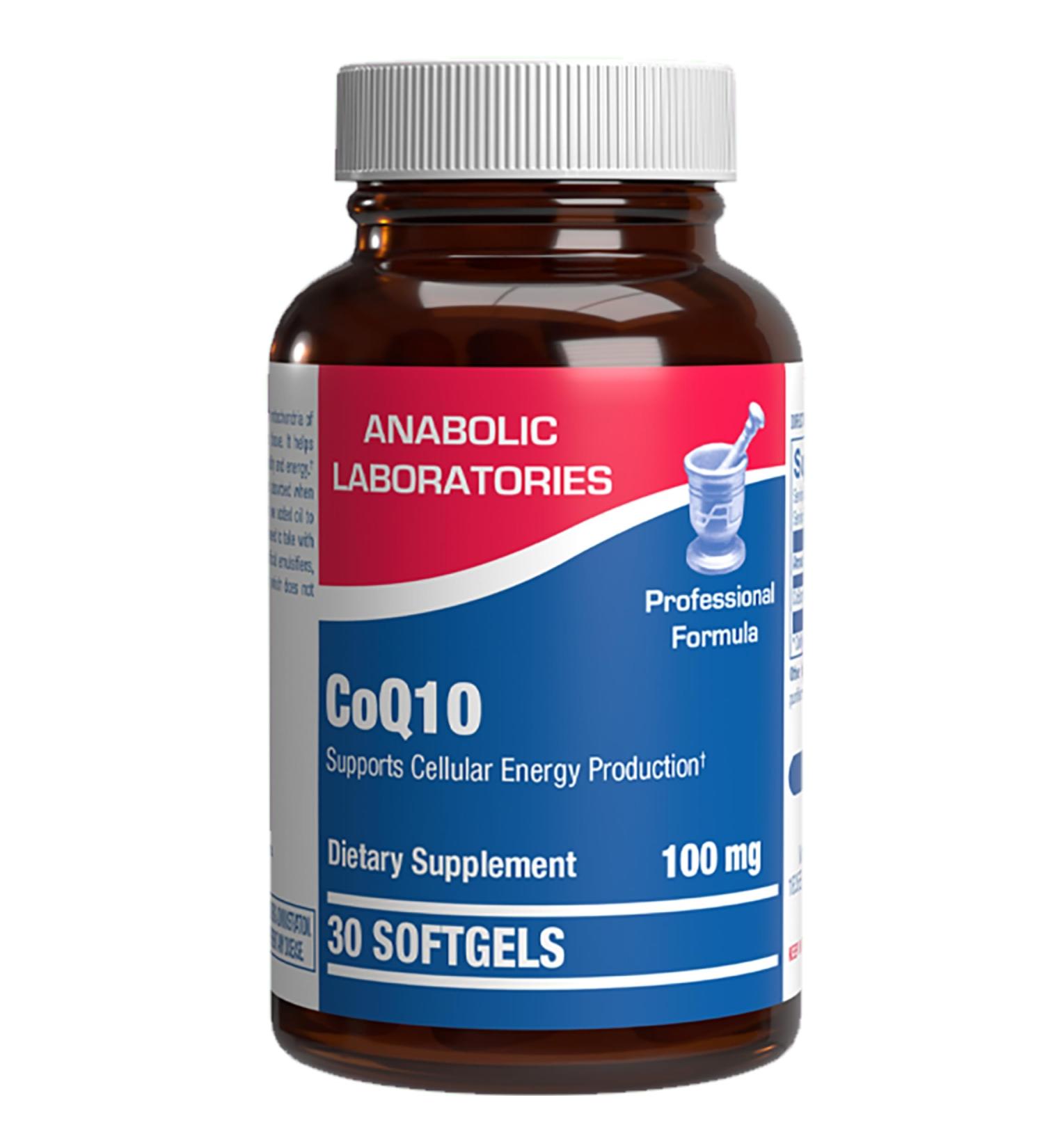 High Absorption CoQ10 100mg Softgels - Clinical Formula Coenzyme Q10 100mg for Skin Heart Energy Antioxidant and Brain Support - Easy to Swallow - Made in the USA in cGMP Facilities - 30 Servings - Buy Online on GoSupps.com