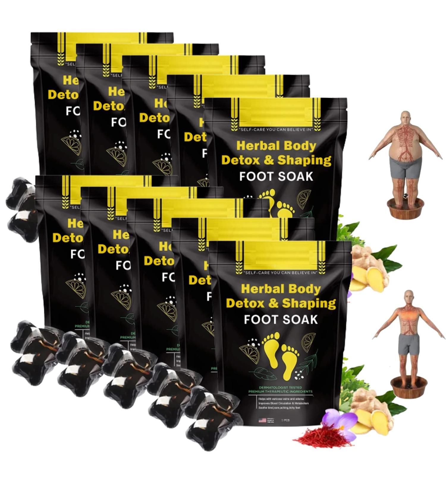 Herbal Detox & Shaping Foot Soak Beads for Men and Women - 50pcs/10Packs - Buy Online on GoSupps.com