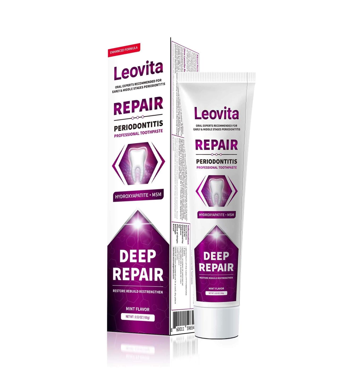 Gingivitis Treatment Toothpaste | Gum Disease & Plaque Remover | Hydroxyapatite for Receding Gums & Bad Breath - Fast International Shipping - Buy Online on GoSupps.com