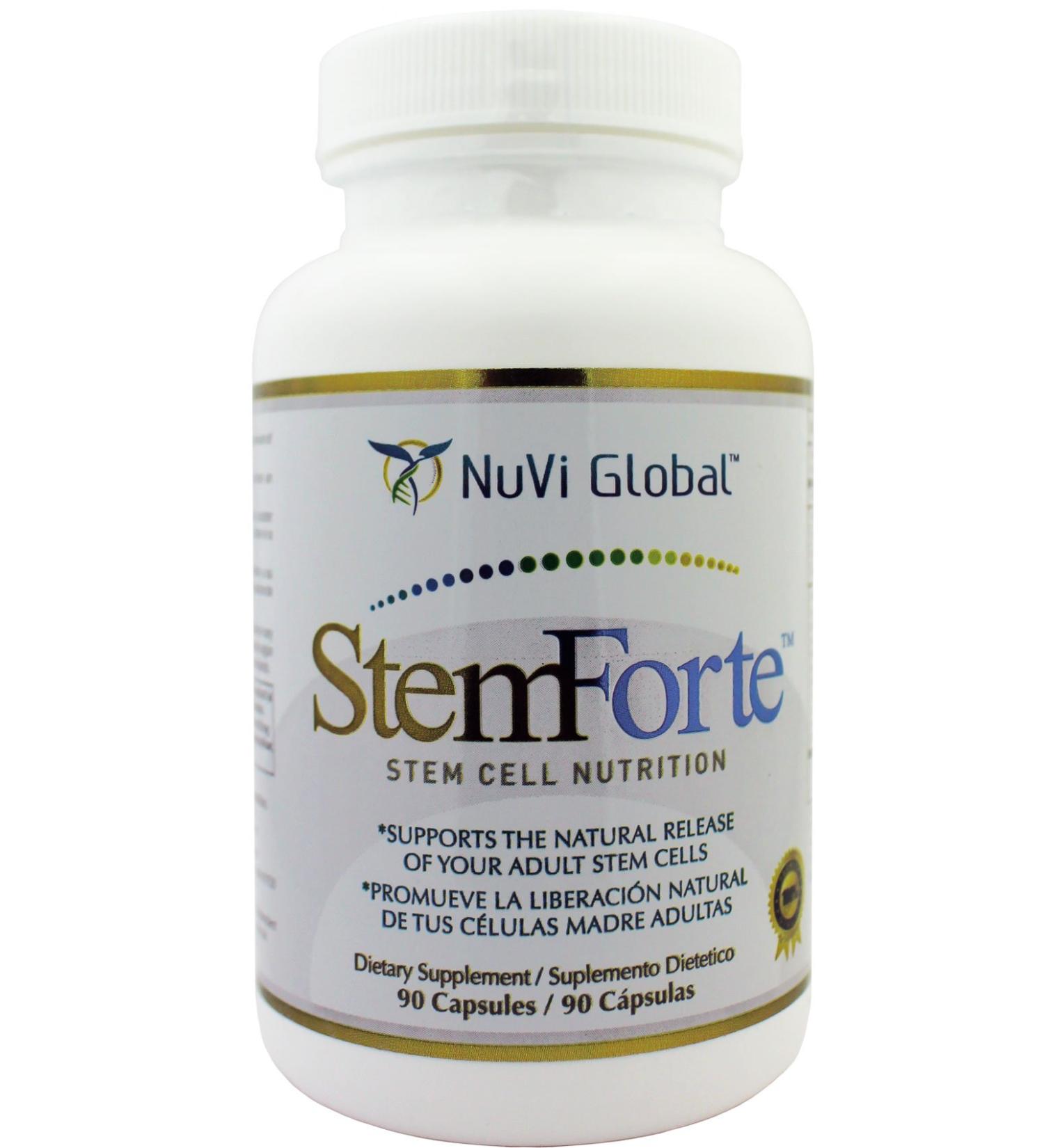 Stemforte Stem Cell Supplements - Cellular Regeneration for Anti-Aging & Well-being (90 Capsules) - Buy Online on GoSupps.com