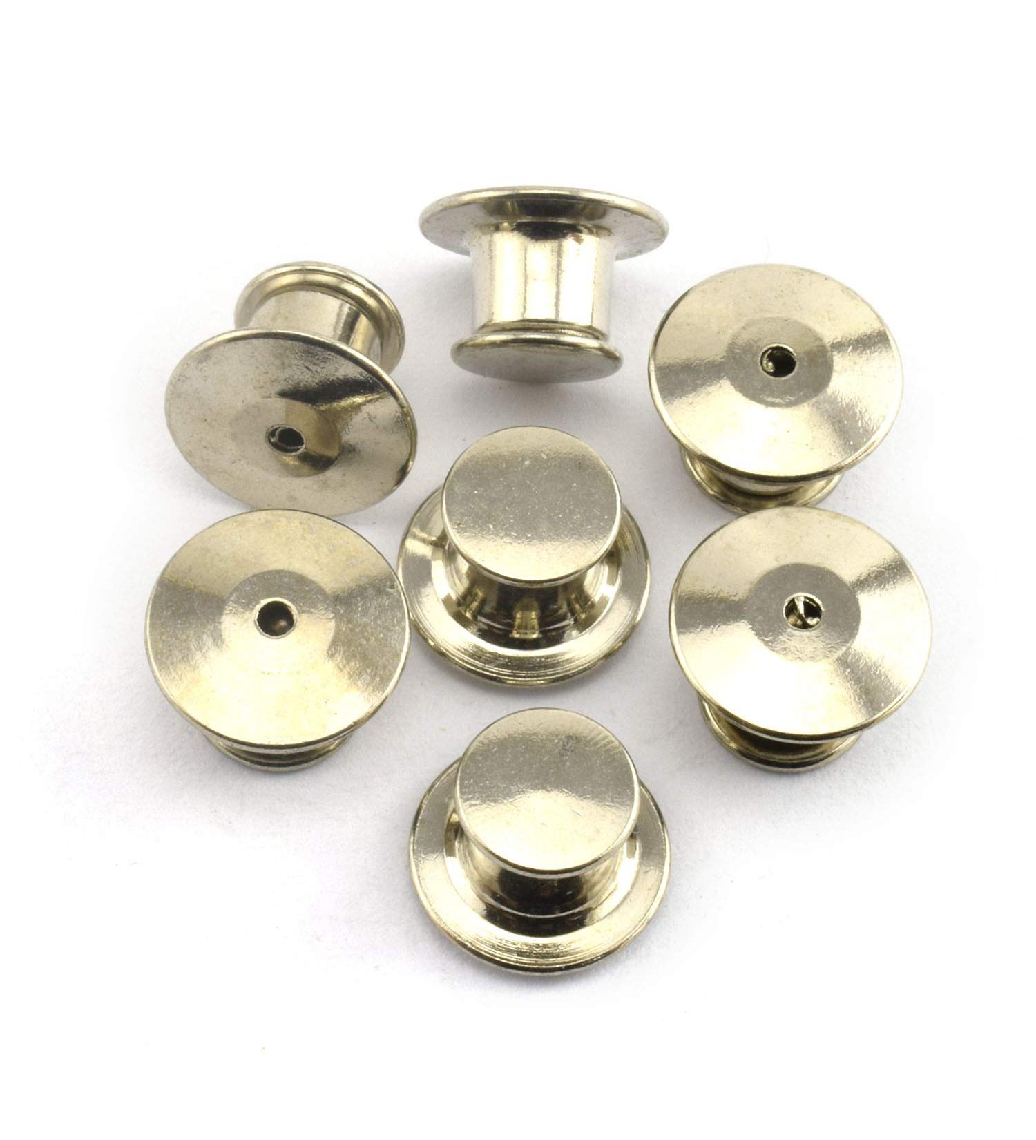 LQ Industrial 12PCS Metal Locking Pin Backs Clasp Bulk Pin Keepers for Name Tags Displaying Books Disney Pins Silver - Buy Online on GoSupps.com