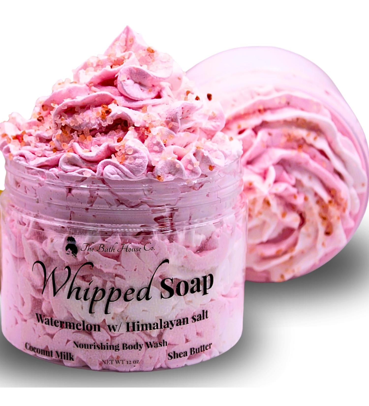 Whipped Soap Body Wash | Watermelon & Himalayan Salt - Luxurious Hydration for Glowing Skin - Buy Online on GoSupps.com
