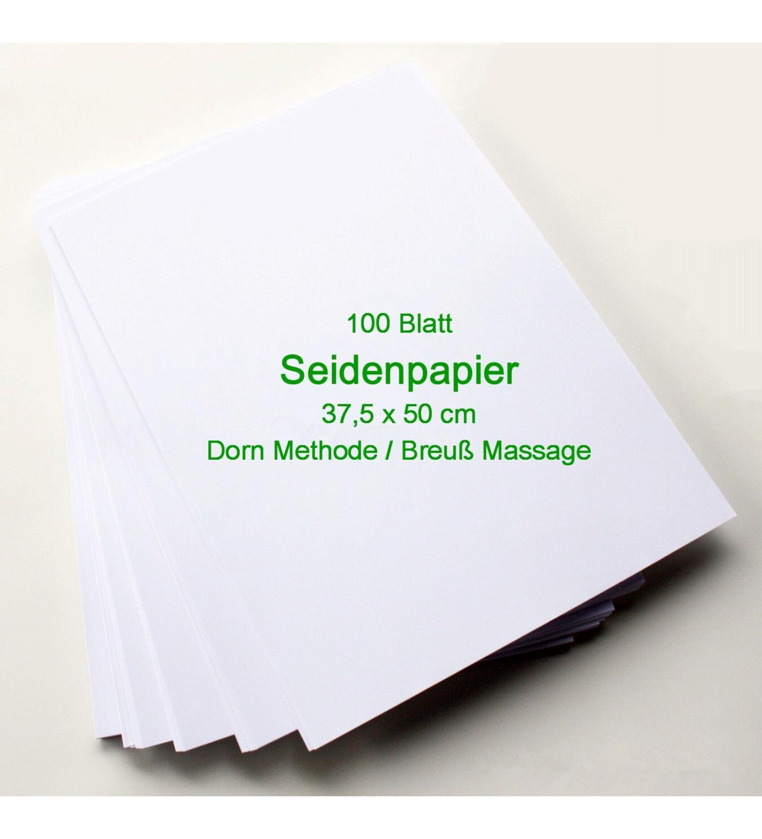 100 sheets of tissue paper for Dorn Method/Breuss massage - 37.5cm x 50.0 cm