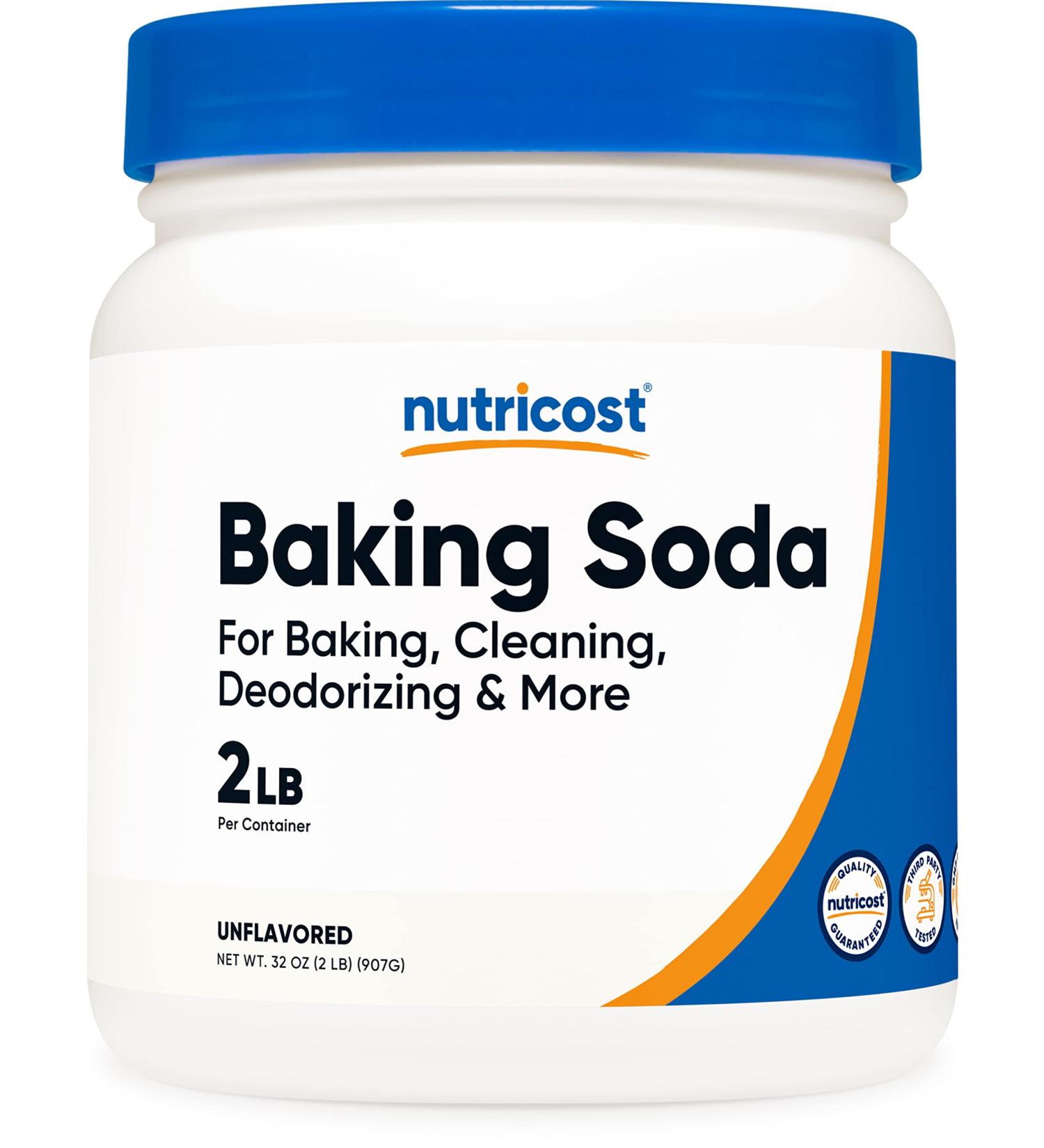 Nutricost Baking Soda 2lbs - Baking, Cleaning, Deodorizing & More - Buy Online on GoSupps.com