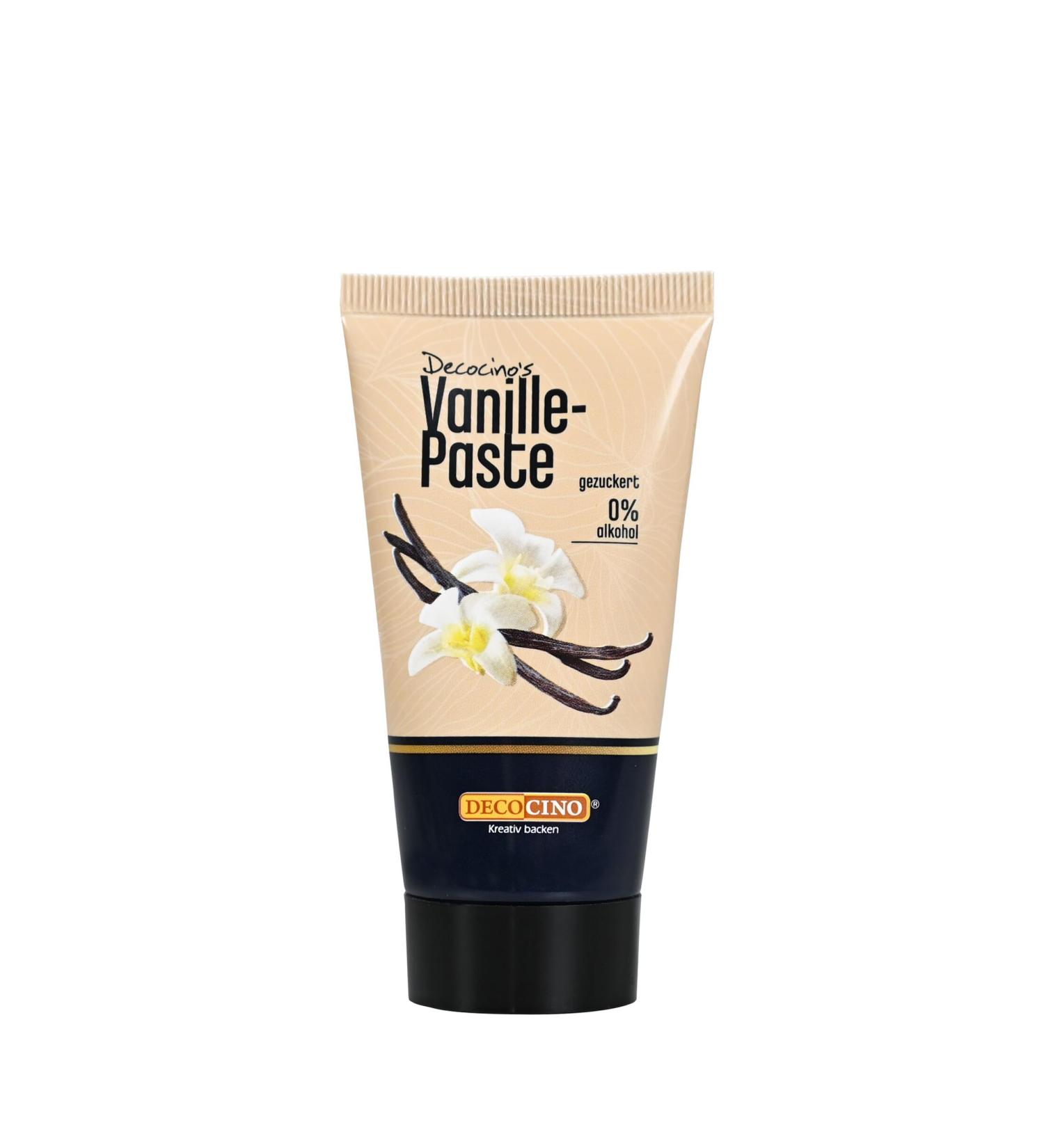 Decocino vanilla paste - 50 g - back aroma with natural vanilla aroma for refining chocolates desserts & cake - ready for use vegan