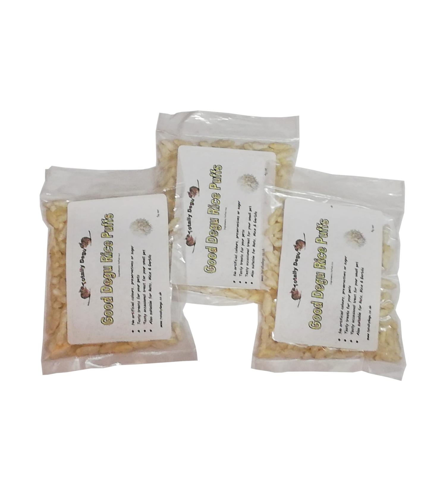 Good Degu Rice puffs- Degu treats 3-pack - Buy Online on GoSupps.com
