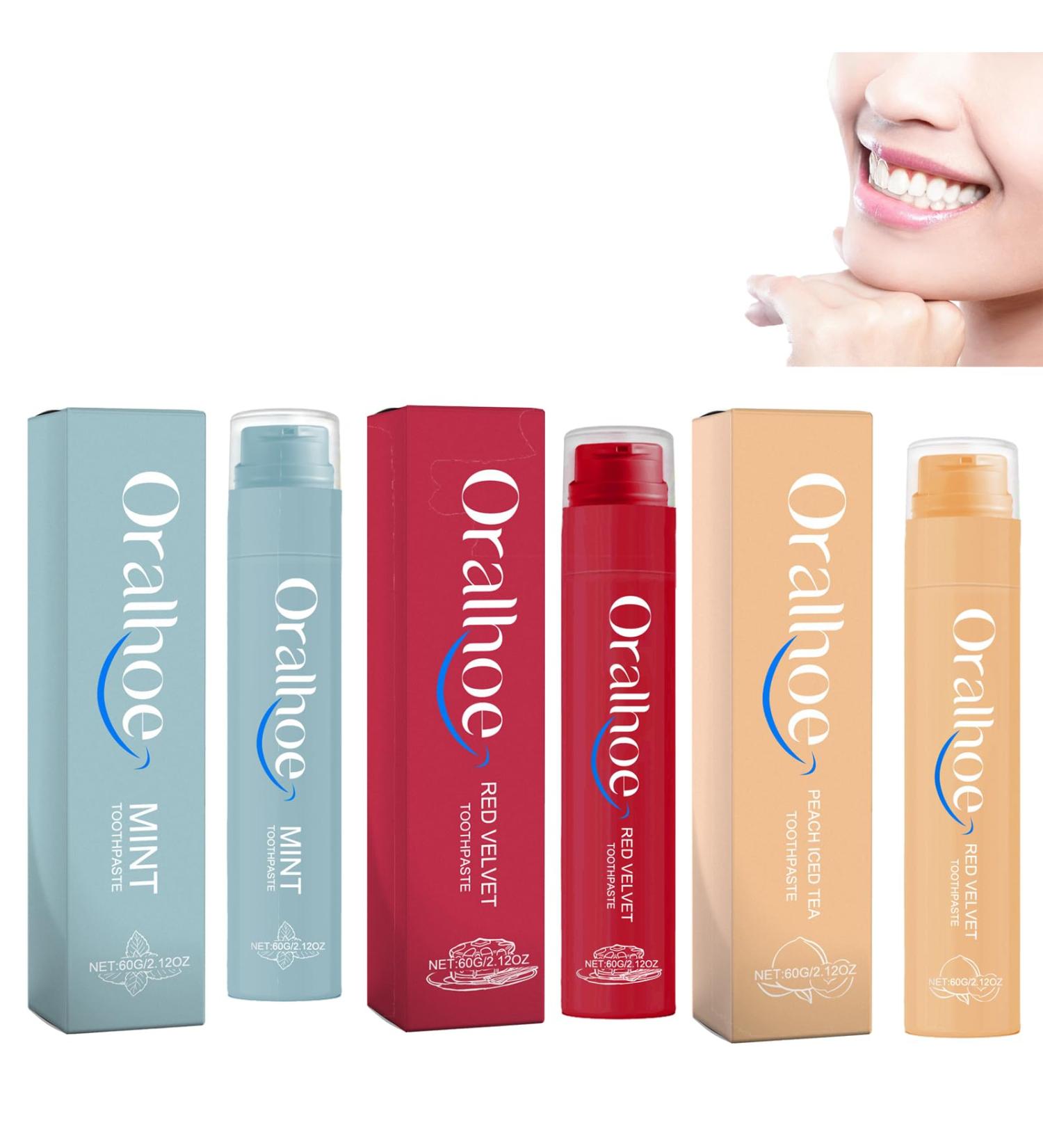 Fruity whitening toothpaste improve gum problems clean mouth whiter teeth recommended for adult and children's oral care. (ABD) - Buy Online on GoSupps.com