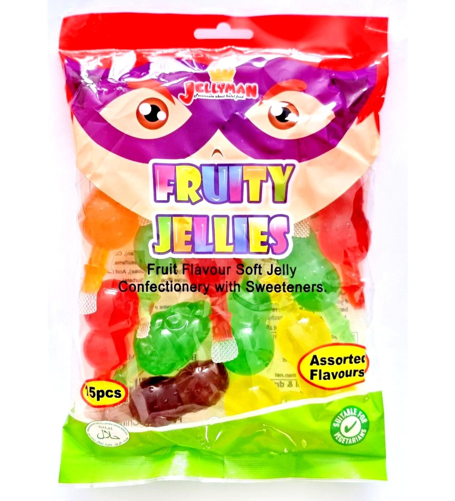 Fruity Jellies Fruit Pops Halal Jelly TiK Tok Challenge Candy Candy 300g (15 pieces) for Kids, Birthday Parties, Festival (2)