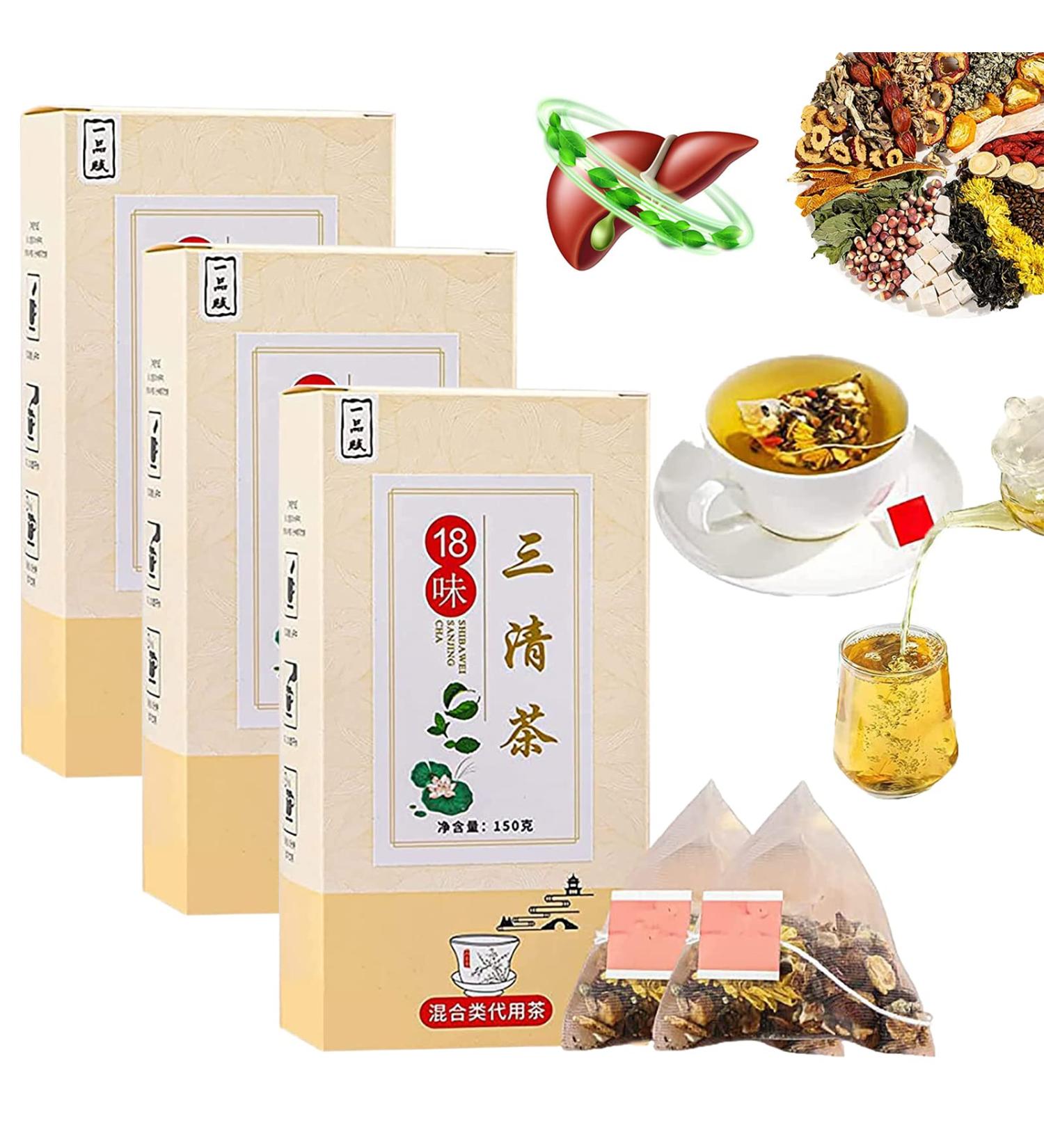 Everyday Nourishing Liver Tea Nourishing Liver and Protecting Liver Tea Tian Tian Qing Da Cha Tea Every Day Nourishing Liver Chinese Tea Bags Daily Liver Tea (3Box/45PCS) - Buy Online on GoSupps.com