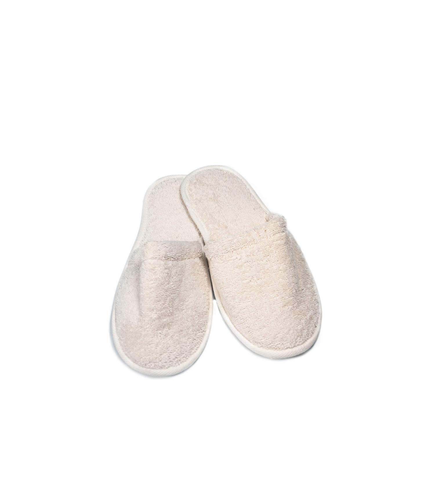 Buy Eco Bath London Natural Terry Cloth Slippers XL (10-11) Cream - Comfortable Eco-Friendly Footwear for Your Home - Buy Online on GoSupps.com