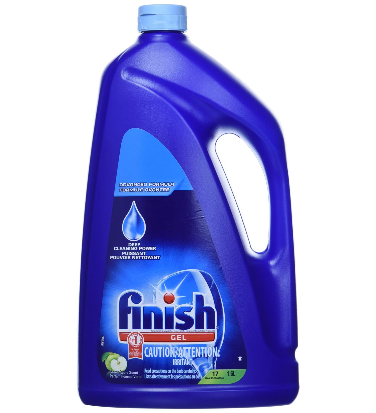 Finish Gel Dishwasher Detergent 2 in 1 Green Apple 1.6L Green Apple 1.6 l (Pack of 1) - Buy Online on GoSupps.com