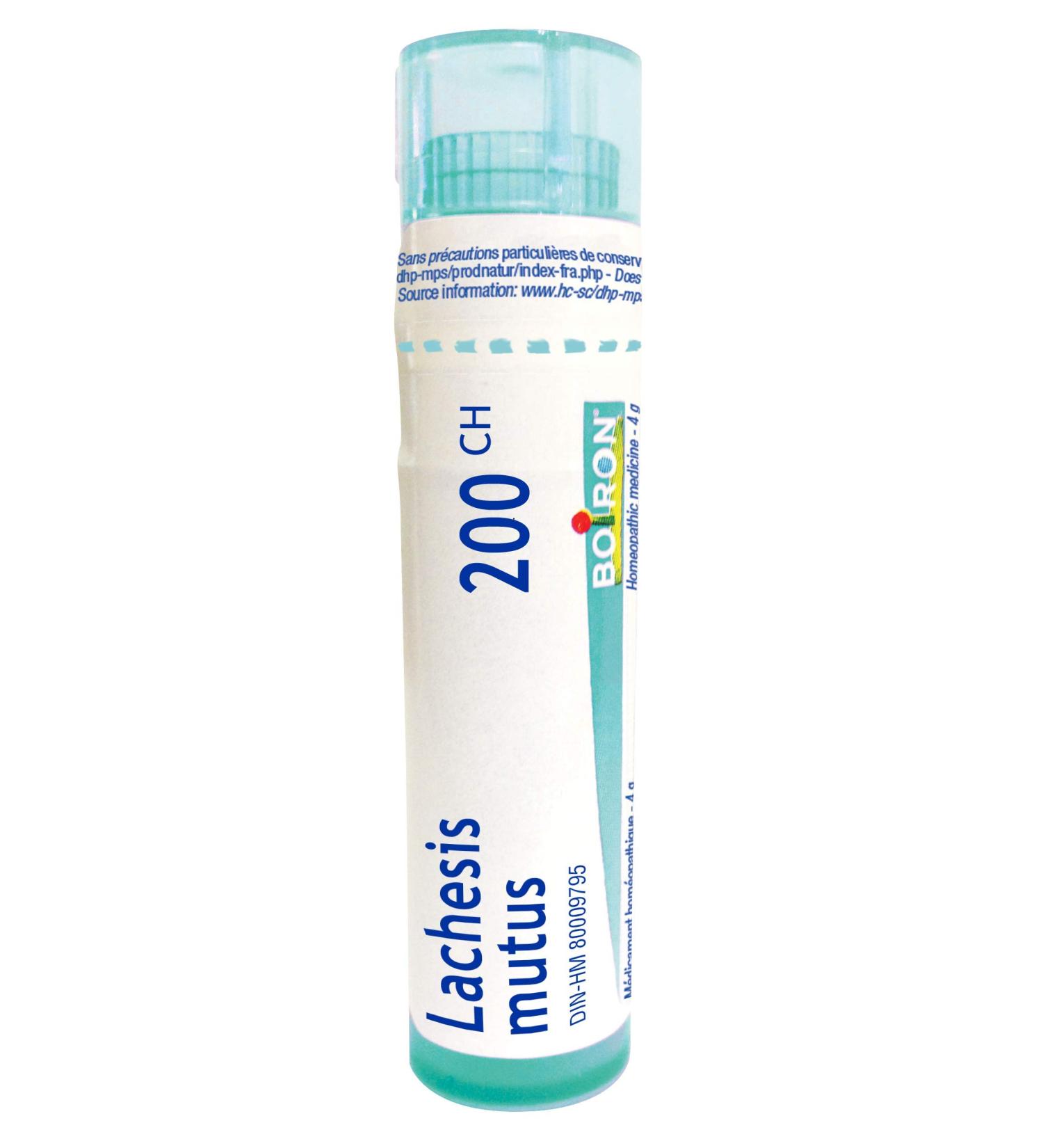 Lachesis Mutus (Mutus) 200ch Boiron Homeopathic Medicine - Buy Online on GoSupps.com
