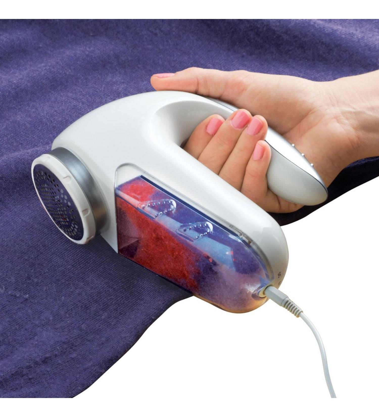Collections Etc Electric Fabric & Clothing Shaver - Removes Pills Fuzz and Lint from All Fabrics Without Damaging Clothes