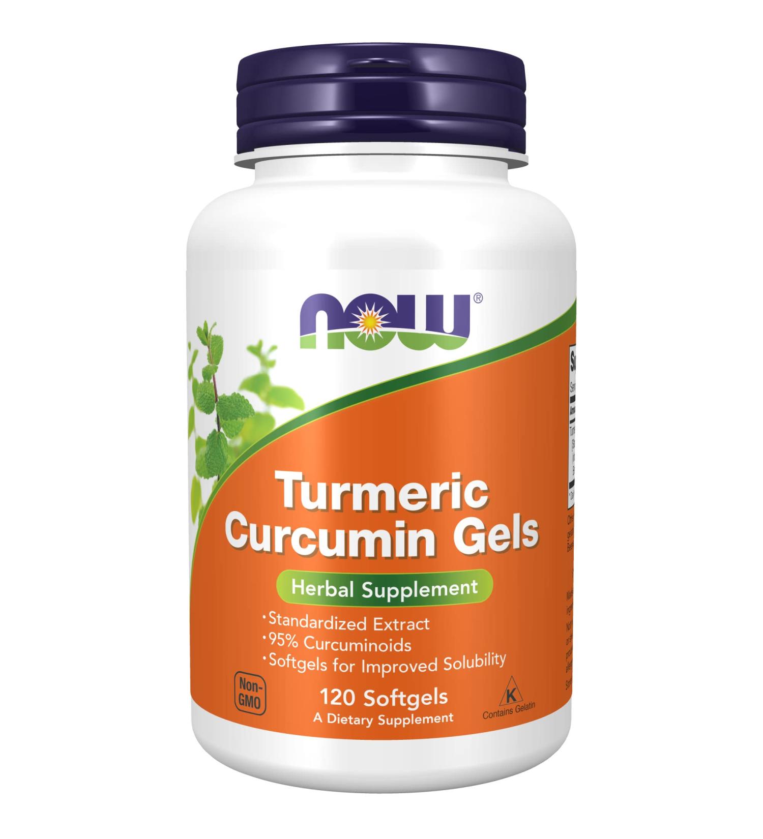 Now Foods Curcumin Softgels - 120 Count | High Potency Turmeric Supplement - Buy Online on GoSupps.com