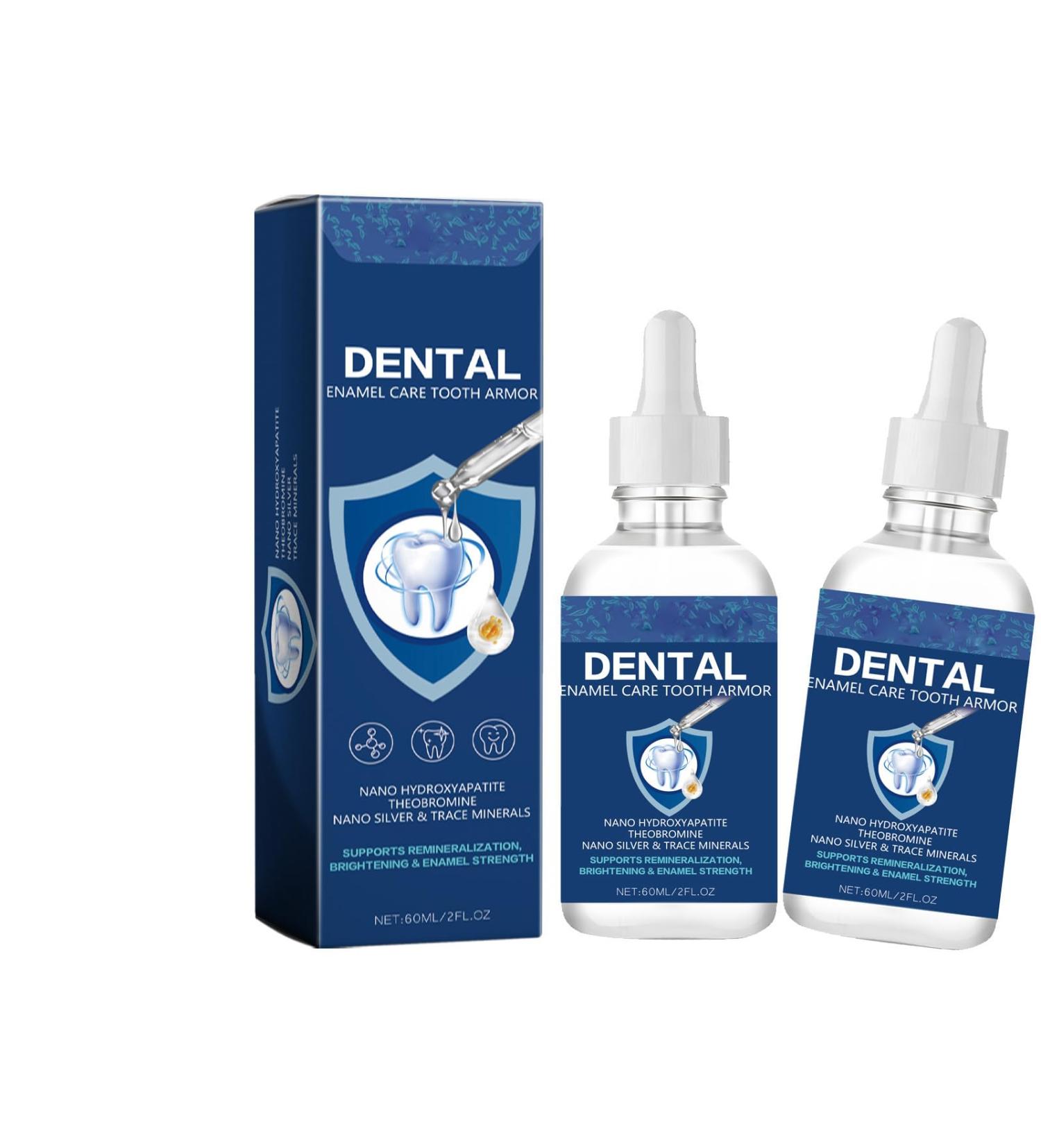 Cavity Healing Tooth Armor- Transparent Enamel Strengthening Formula with Hydroxyapatite Supports Cavity Defense & Gum Health Daily Oral Care Solution 2pack 2.14 Fl Oz (Pack of 2) - Buy Online on GoSupps.com