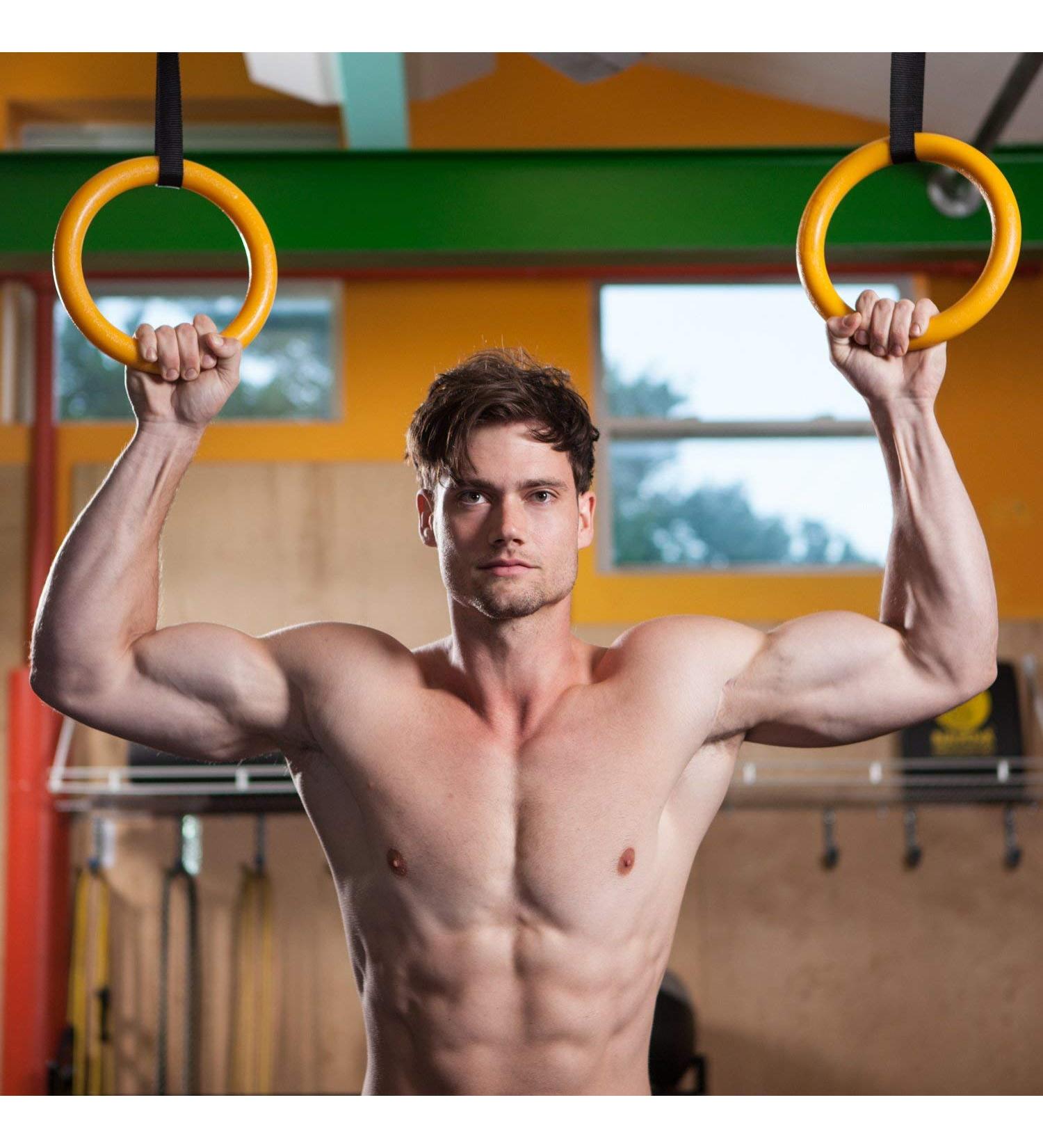 NAYOYA Gymnastic Rings Set | Adjustable Straps for Full Body Strength Training - Buy Online on GoSupps.com