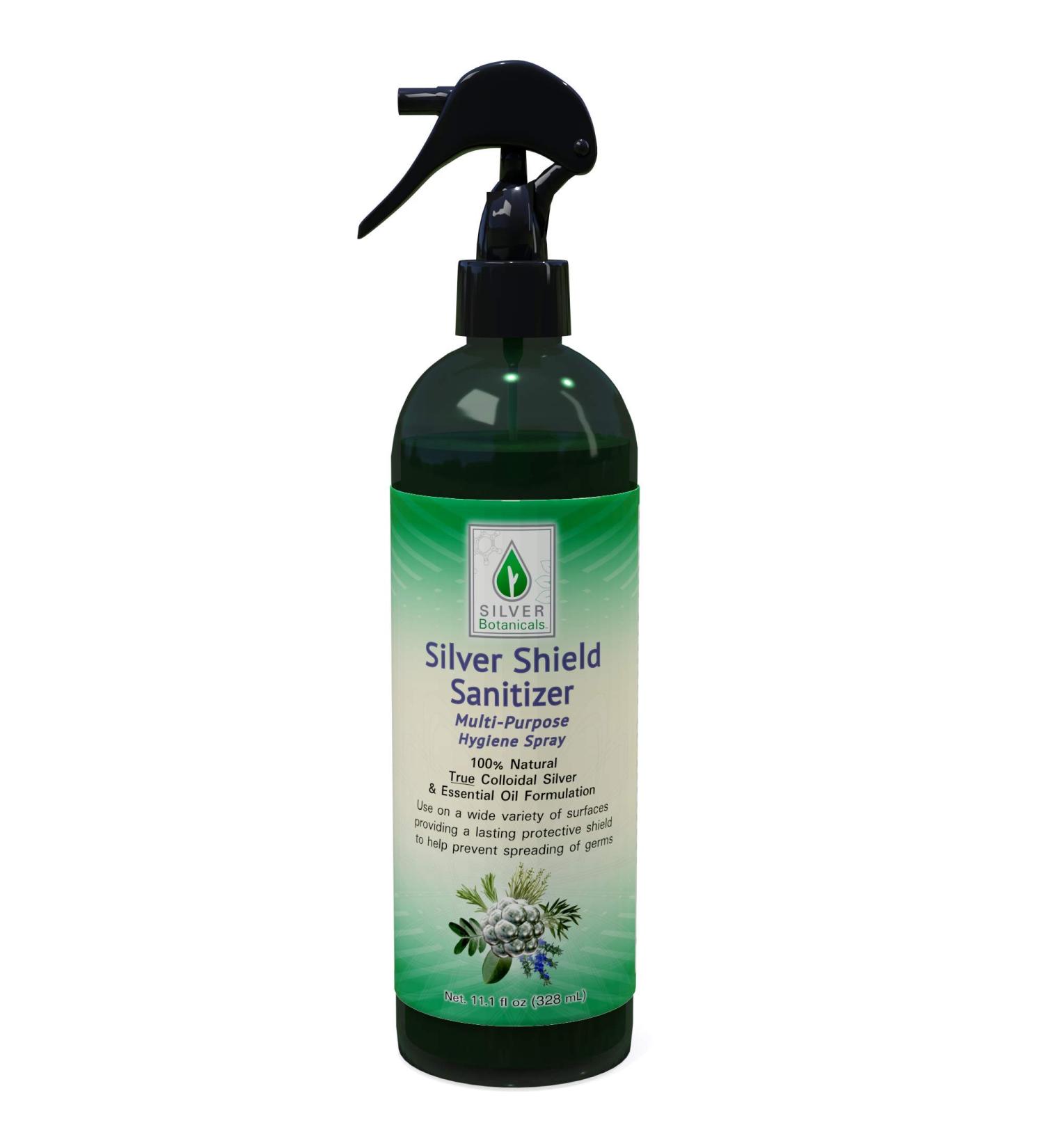 Silver Shield Sanitizer - All Natural Colloidal Silver MicroCleanser 12 oz - Buy Online on GoSupps.com