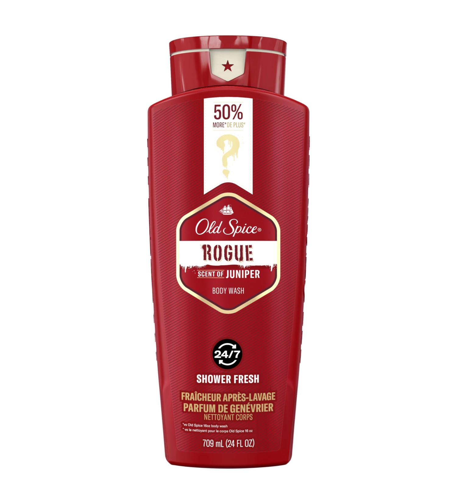 Old Spice Men's Body Wash Rogue Scent 709ml (24 fl. oz) Juniper 709 ml (Pack of 1) - Buy Online on GoSupps.com