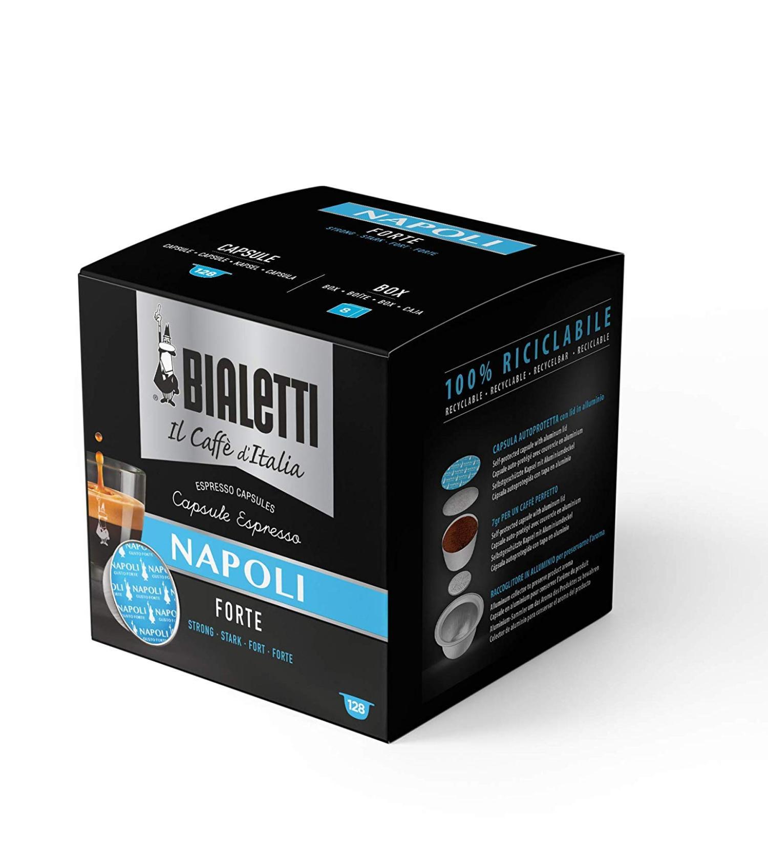 Bialetti Napoli Capsules Multipack 128 stuks volmondig 1 unit Pack of 128