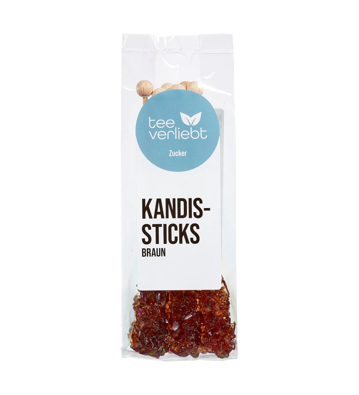 Buy Brown Kandiszucker Sticks for Tea 6 Delicious Sugar Sticks in Foil Bag | Perfect for East Frisian Tea | Sweeten Your Tea Experience - Buy Online on GoSupps.com