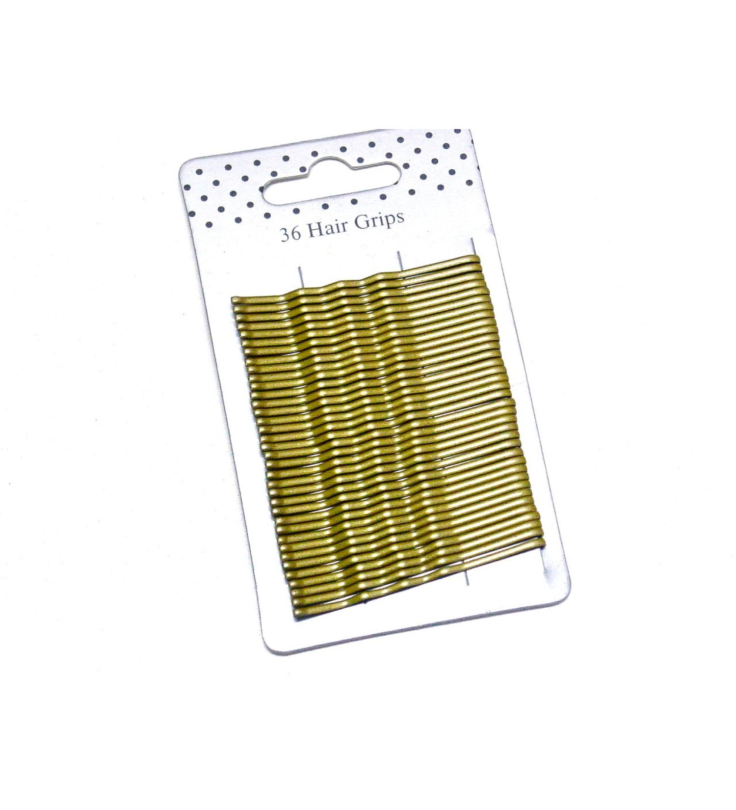 La Peach Fashions Ladies Regular Hair Styling Bobby Pins Kirby Grips Bun Pins Waved Hair Pins Hair Grips (Blonde)