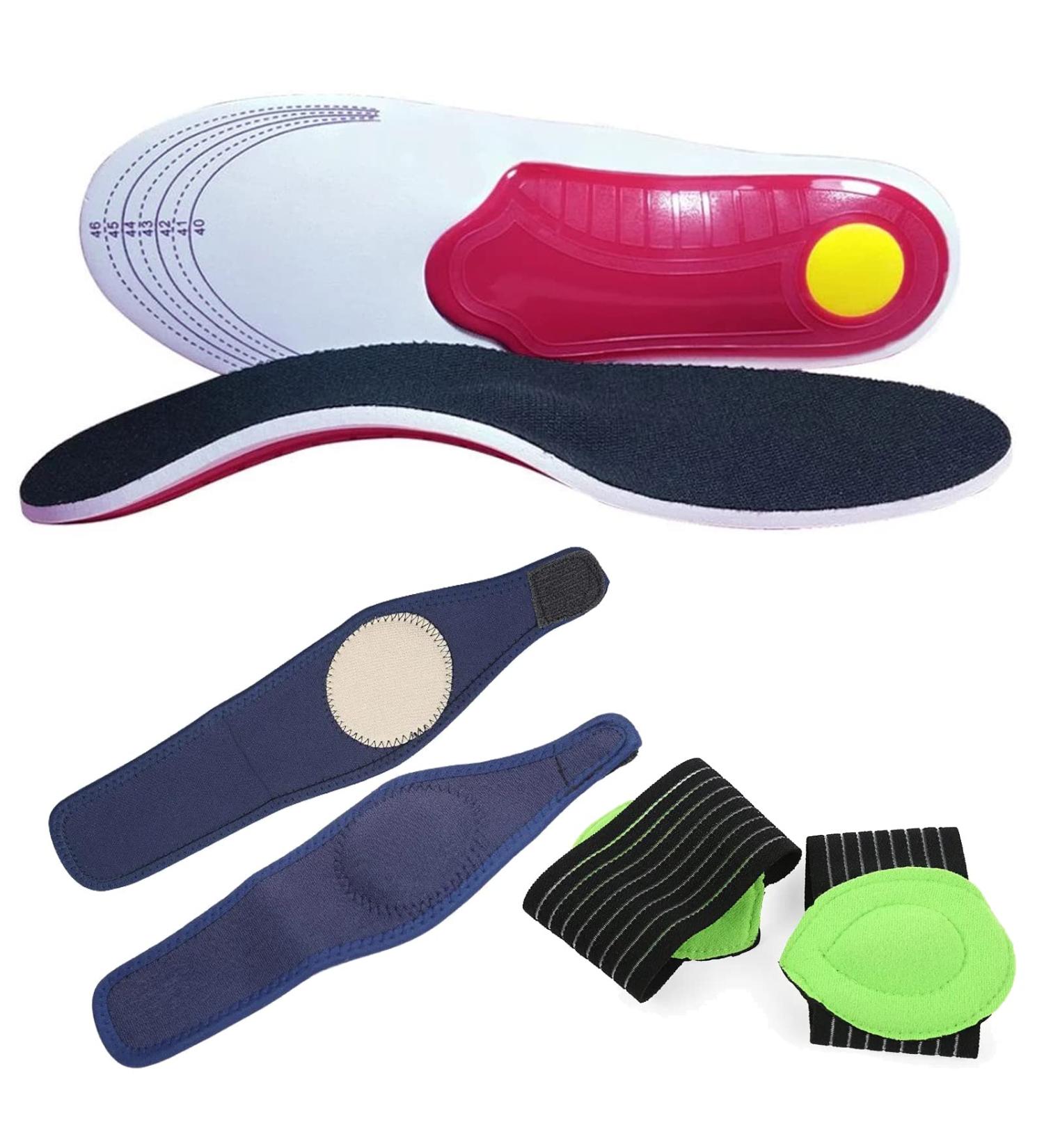 Plantar Fasciitis Arch Pain Insoles - 3 Pairs for Men and Women | Arch Support Shoe Inserts for Standing All Day | Flat Feet Relief from Good Feet Store - Buy Online on GoSupps.com