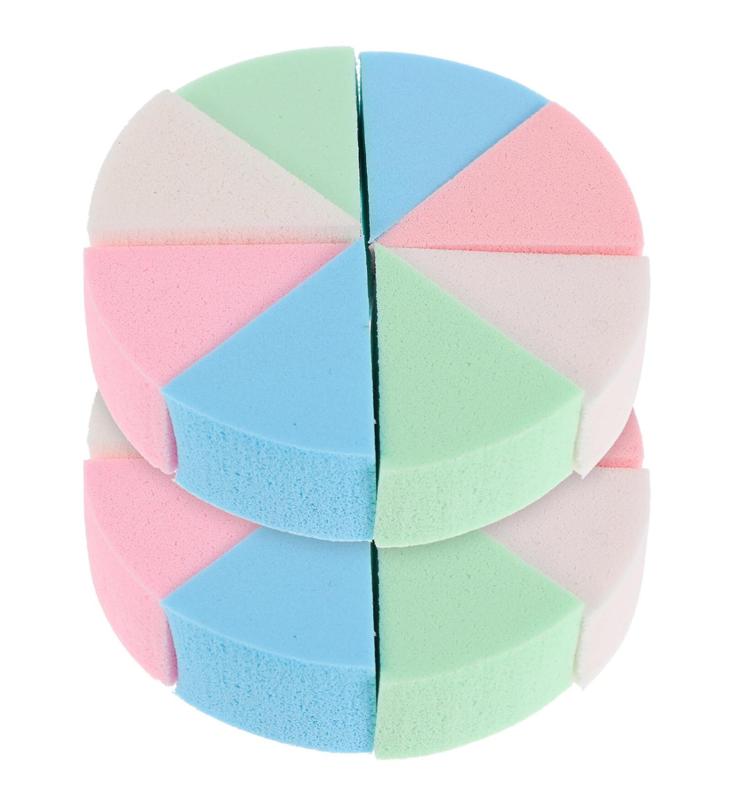 2 Sets Triangular Sponge Puff foundation puff face triangle puff cosmetic puff Triangle sponge powder puff powder puff body puff makeup powder emulsion Miss wedge shape Assorted Color - Buy Online on GoSupps.com