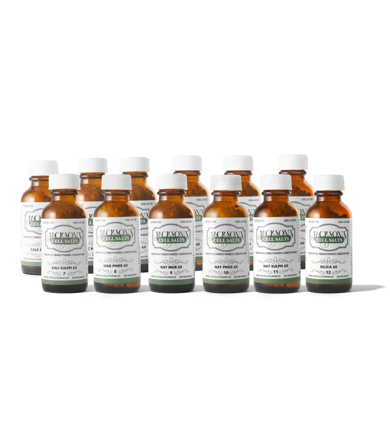 Buy Jackson's 12 Cell Salt Kit - 500 Vegan & Lactose-Free Cell Salts #1-12 | International Shipping Available - Buy Online on GoSupps.com