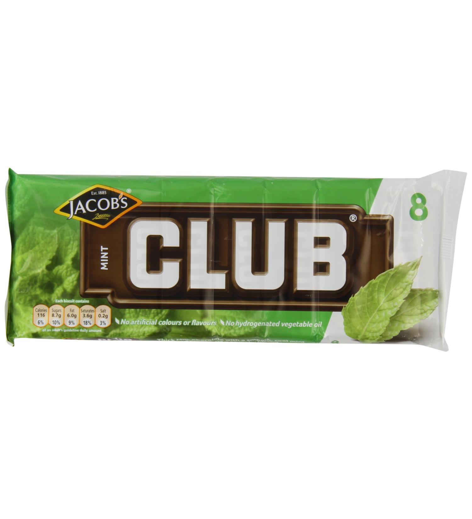 McVitie's Club Mint Flavour Biscuits 8 X 22g - Buy Online on GoSupps.com