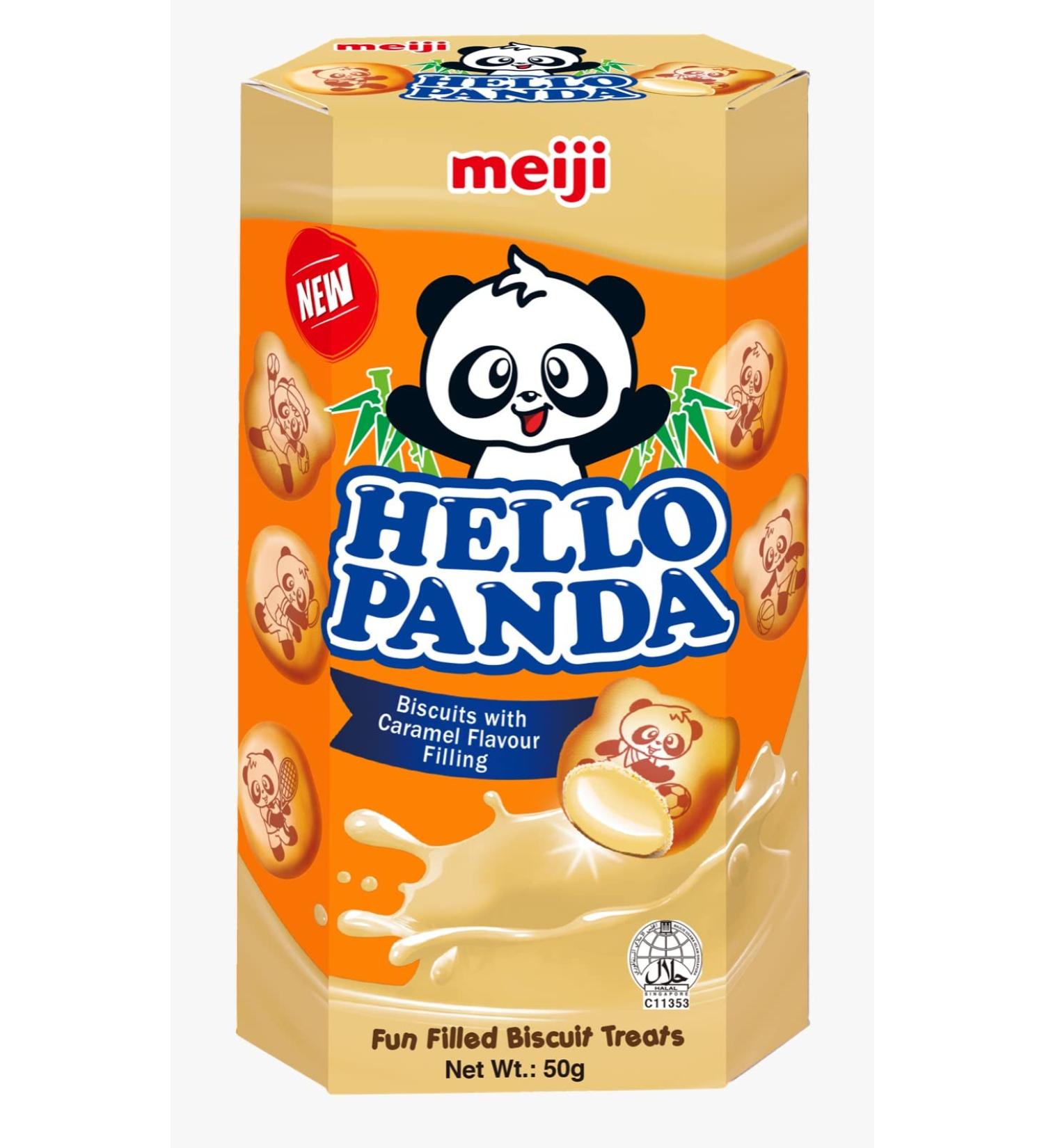 HELLO PANDA CARAMEL FLAVOURED BISCUITS 50G (Case of 10)