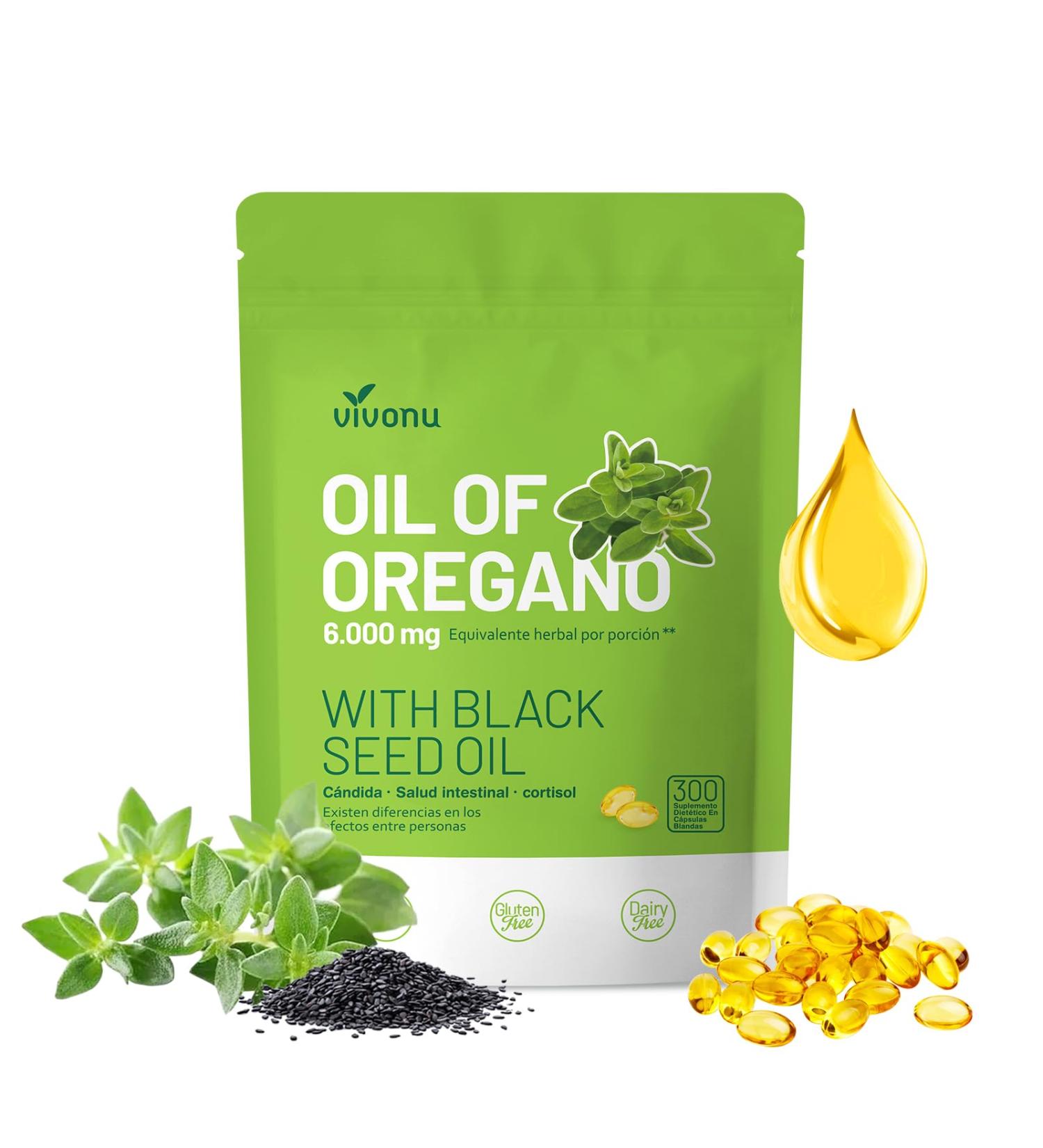 Oil of Oregano with Black Seed Oil 300 Count - Buy Online on GoSupps.com