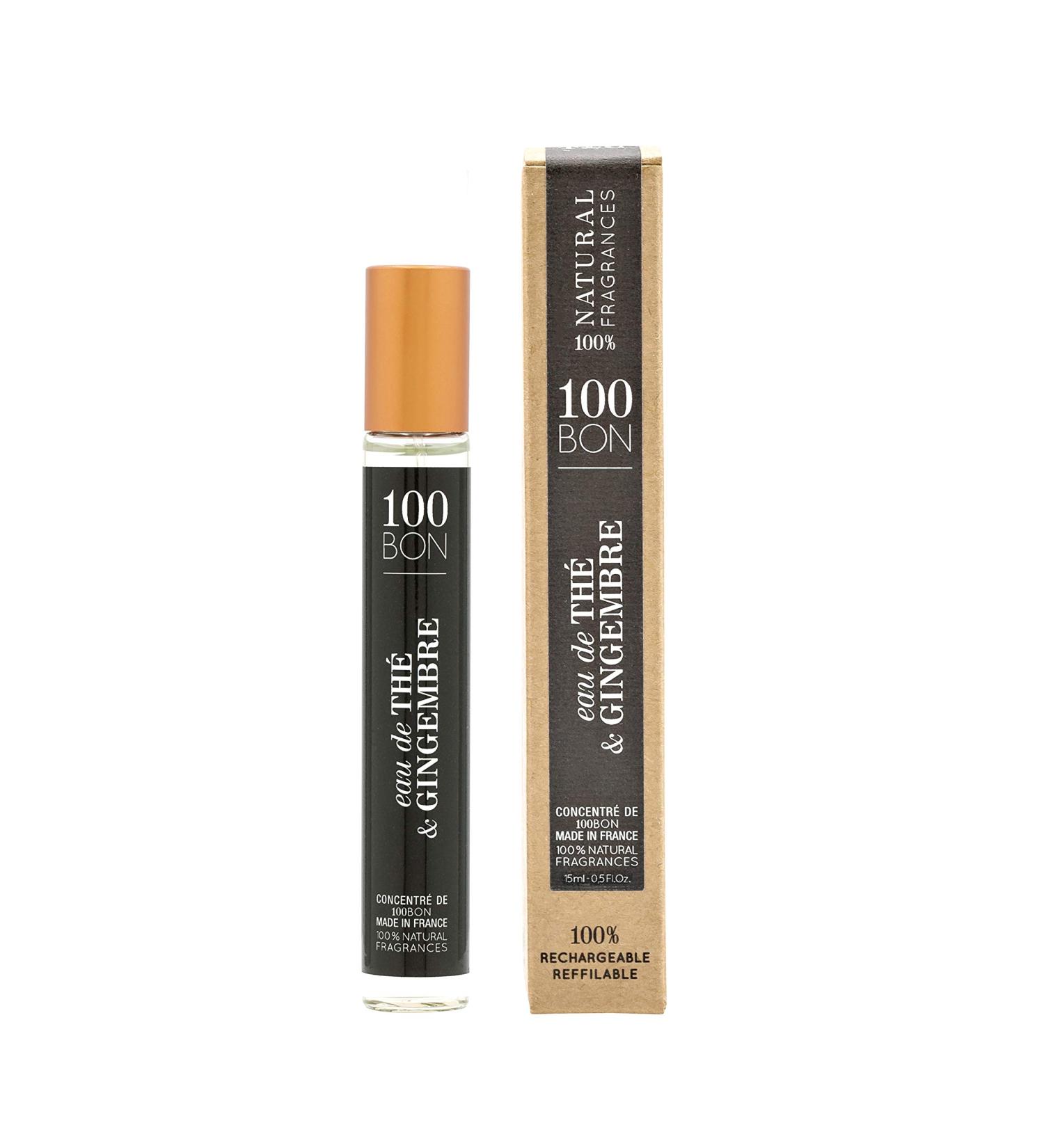 100BON Eau De The & Gingembre Tea & Ginger Scent for Women & Men Energizing Organic Fragrance - Sweet Citrus & Spicy Notes - 100% Natural Fragrance Concentrate Spray 0.5 Fl Oz Concentrate Fragrance 0.5 Fl Oz (Pack of 1) - Buy Online on GoSupps.com